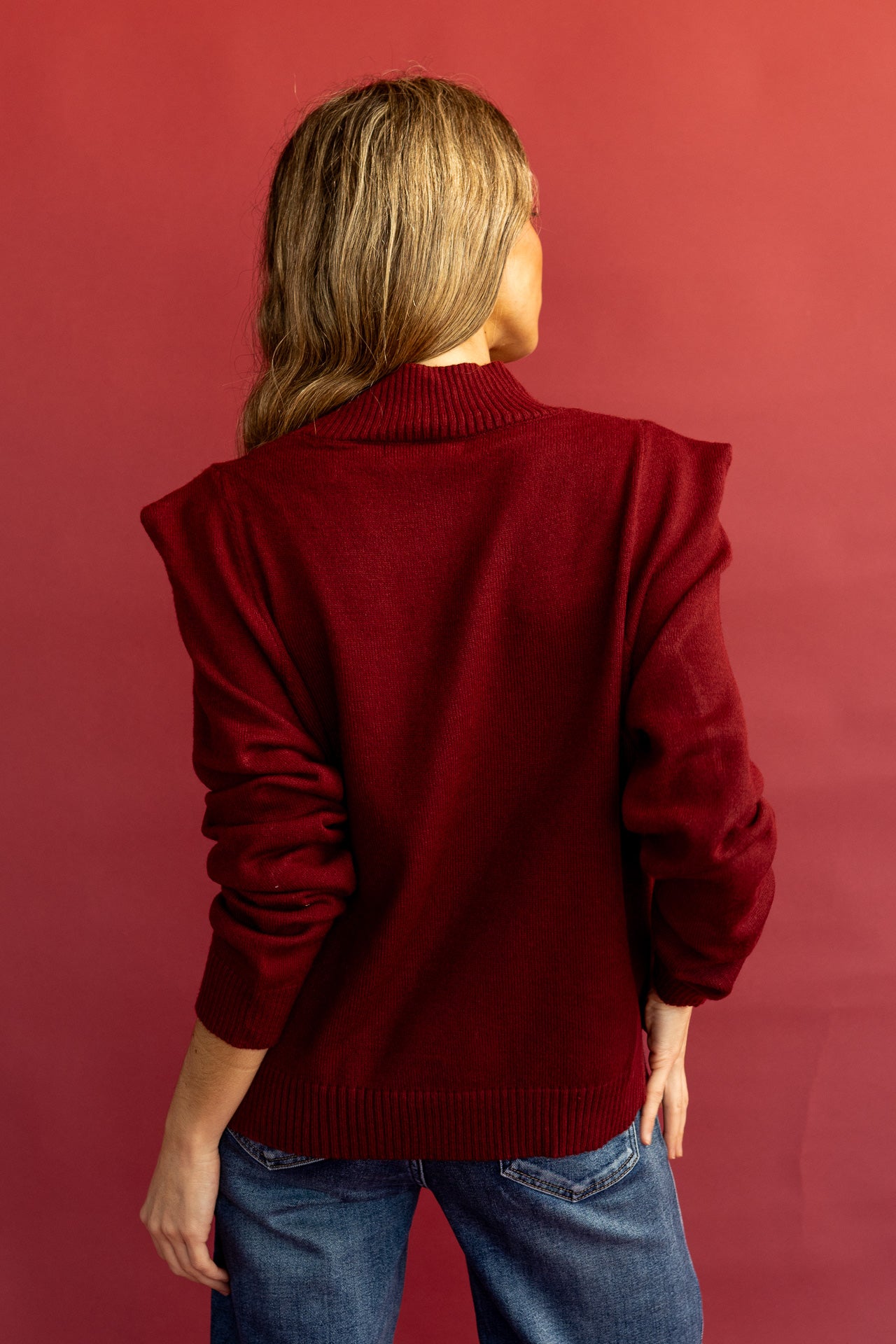 Jersey Bolonia Burdeos