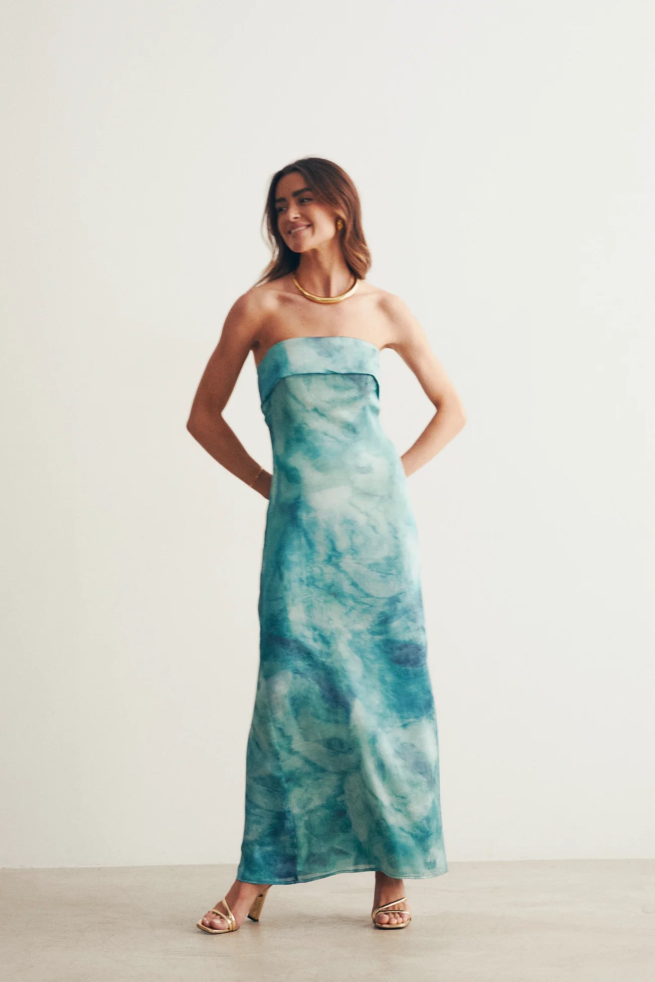Vestido Helena Aqua