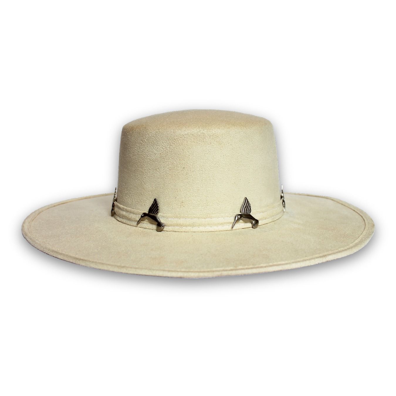 Sombrero Cordobés Crudo Colibrí Plata