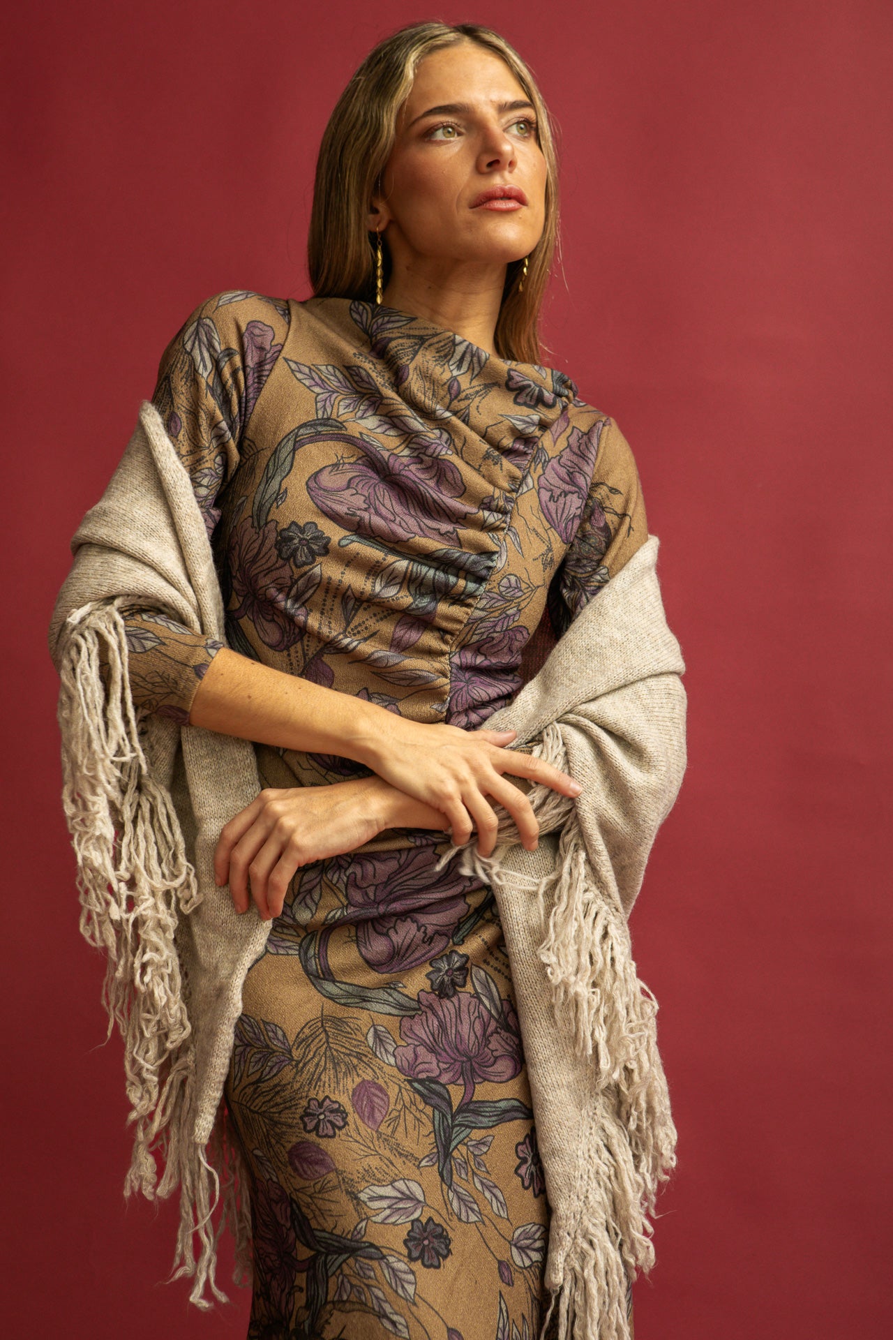 Poncho Meissa Sabbia