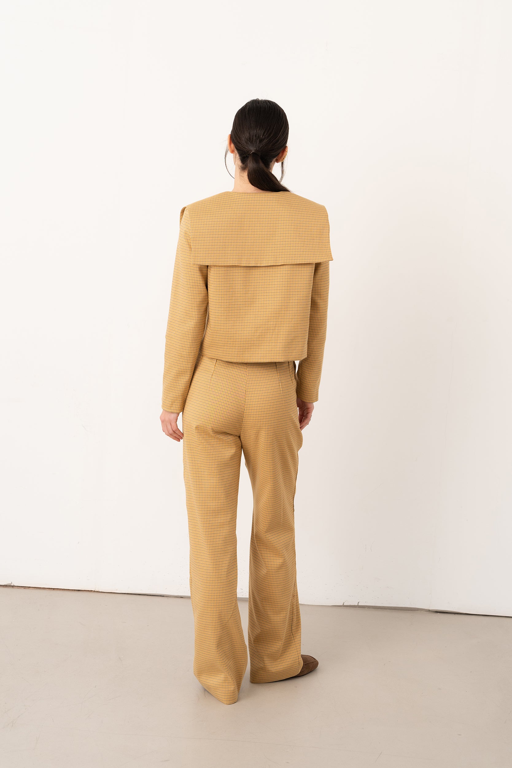 Pantalón Pata Gallo Amarillo