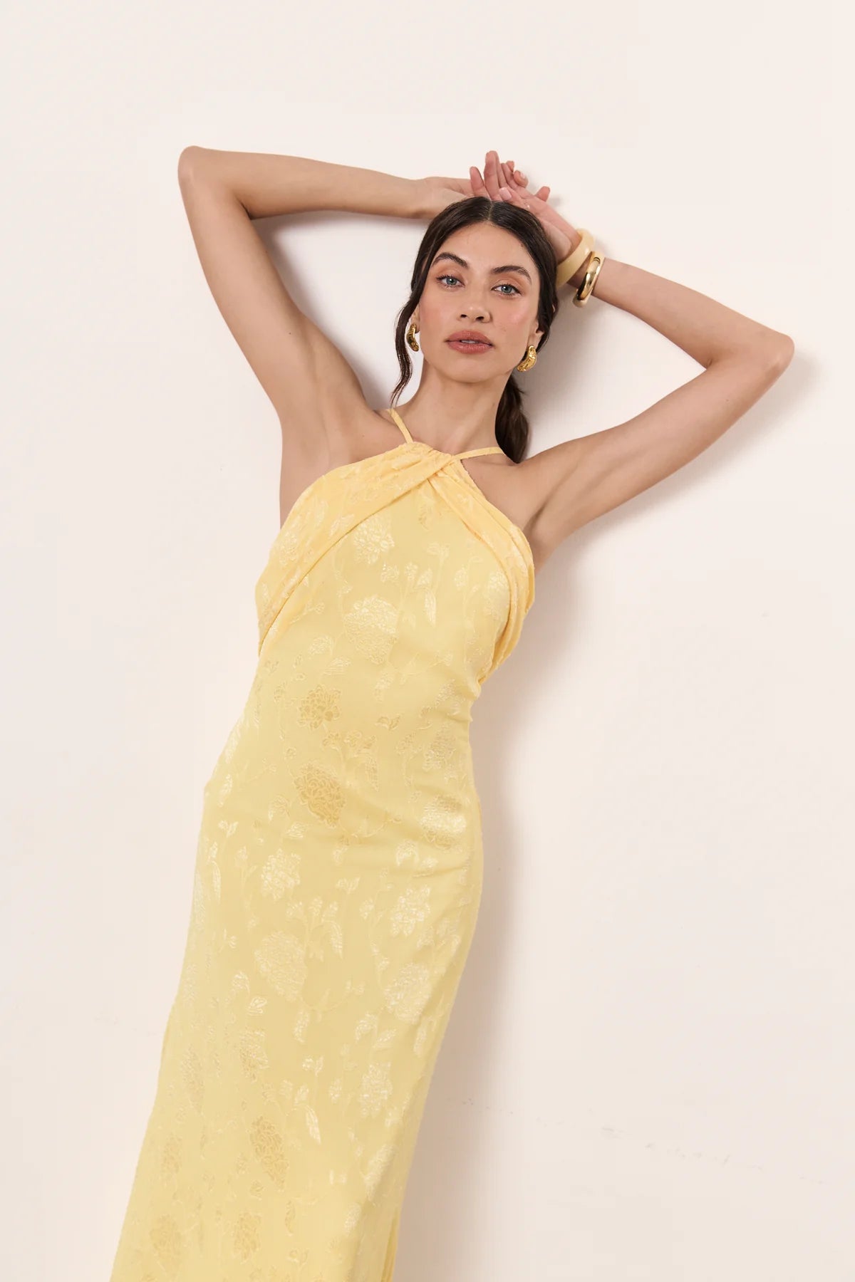 Vestido Greta Amarillo Pastel