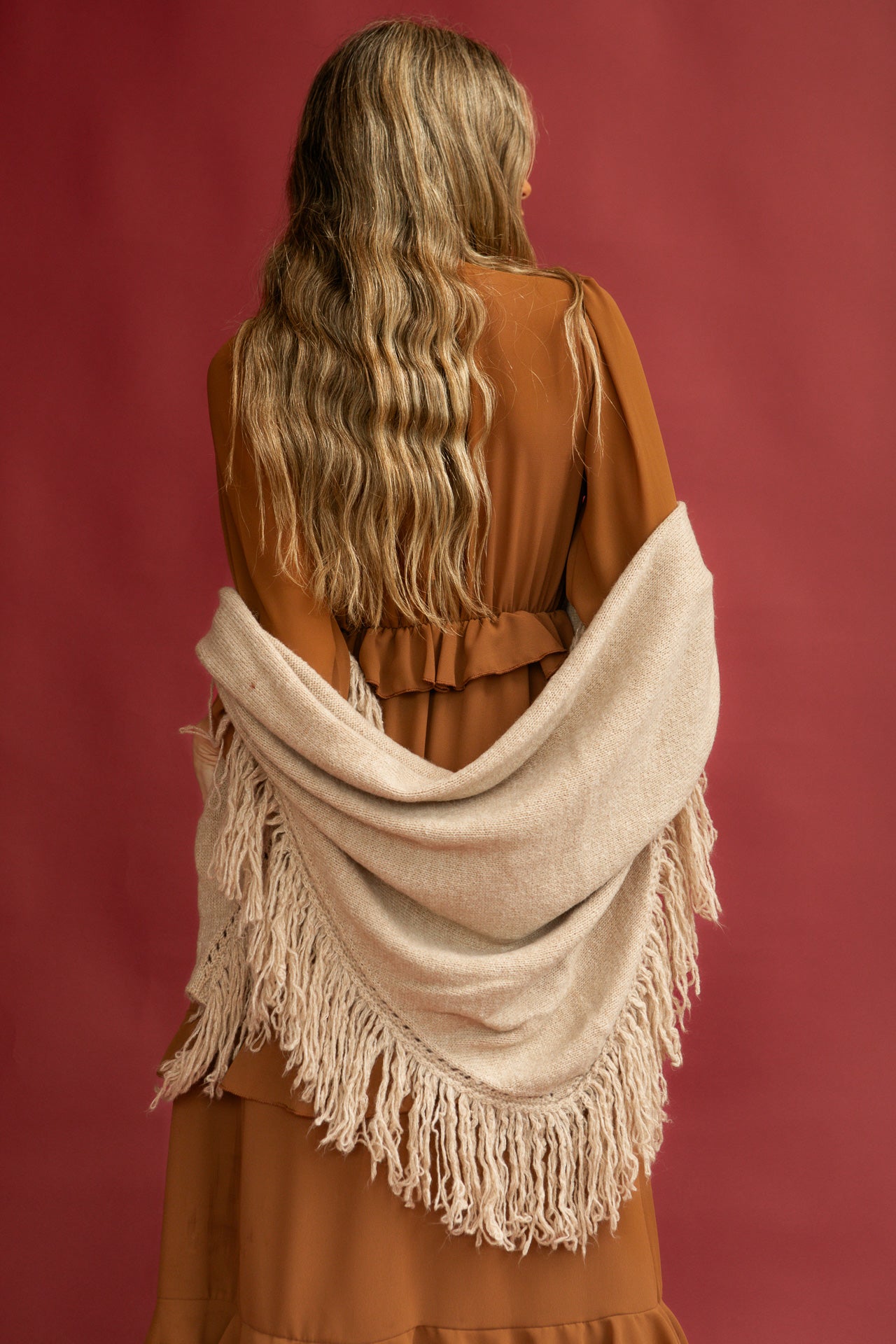 Poncho Meissa Beige