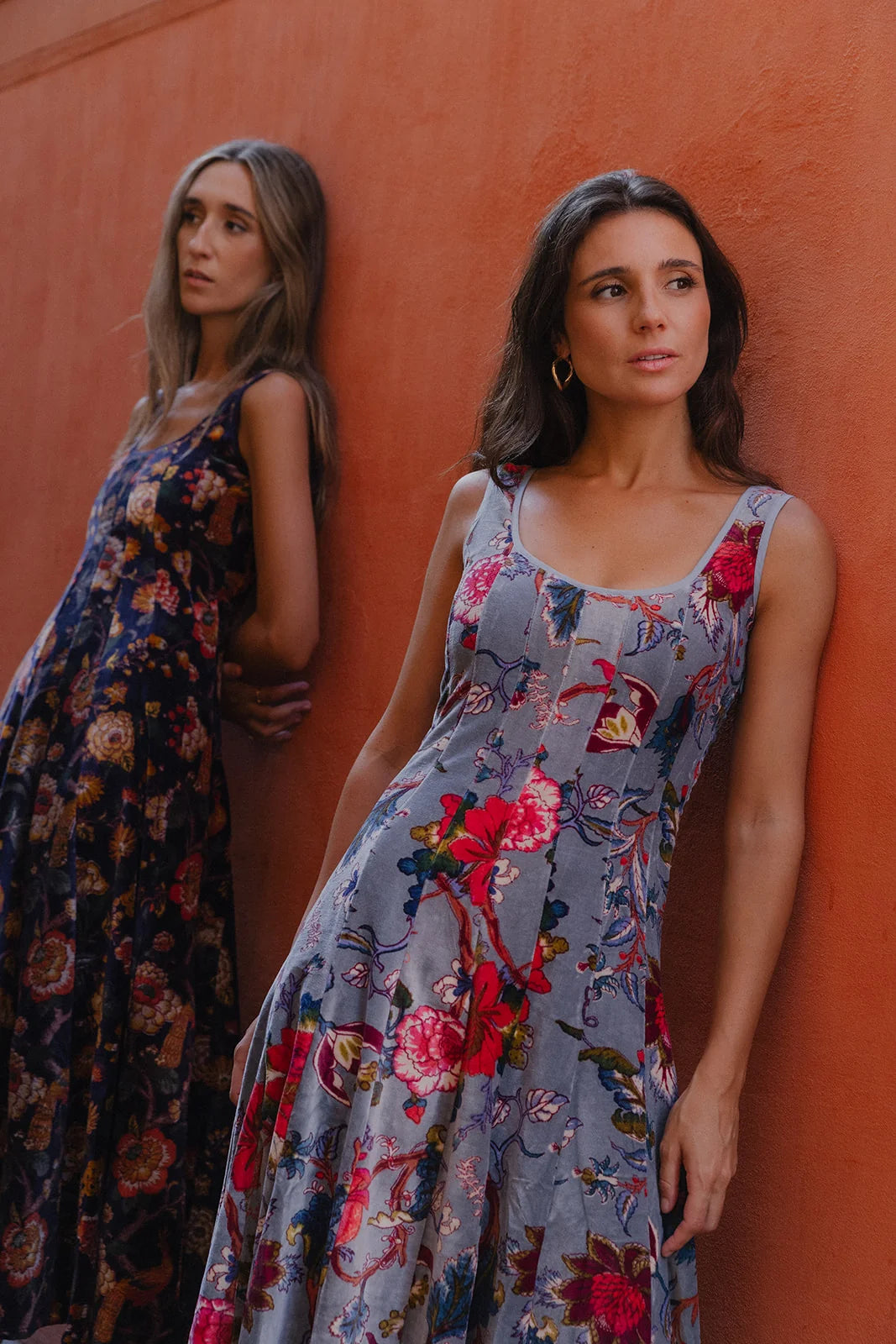Vestido Terciopelo Gris