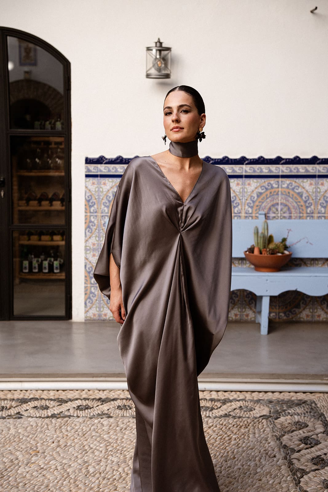 Kaftán Beatriz Gris