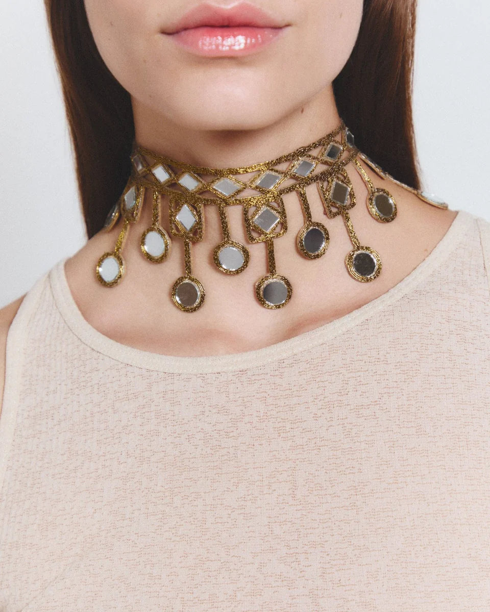 Choker Lluvia Dorado