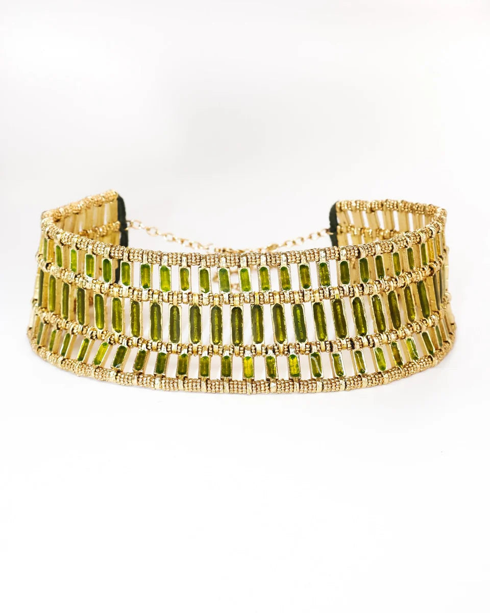 Pleyone Green Reversible Choker