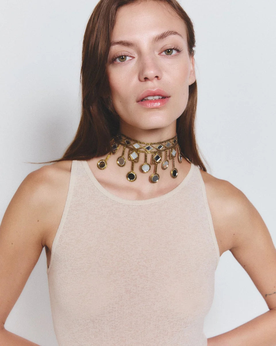 Choker Lluvia Dorado