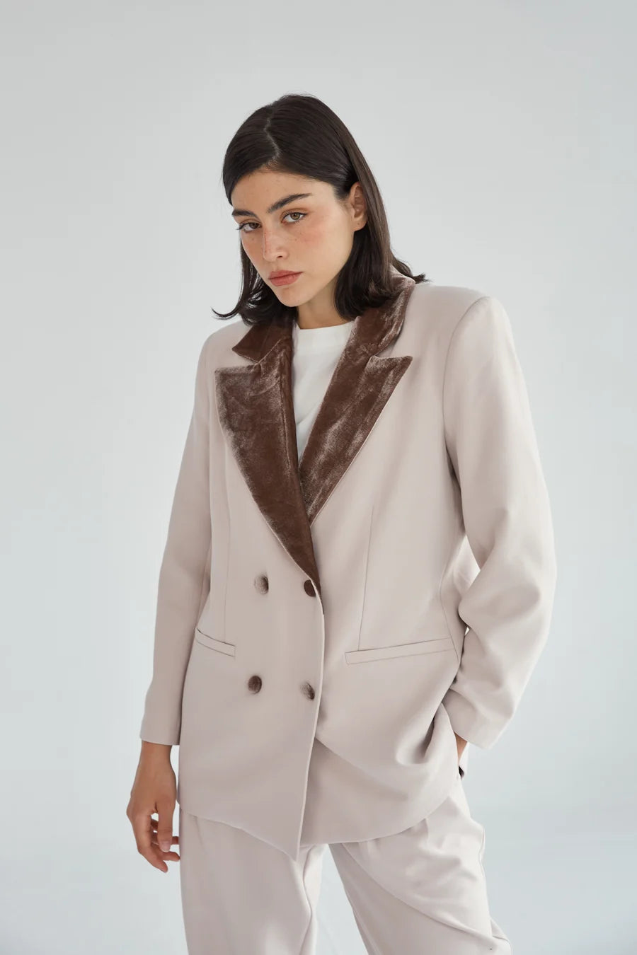 Chaqueta Virginia blanco hielo