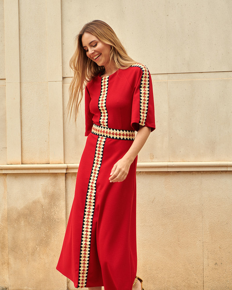 Vestido Nilo Rojo