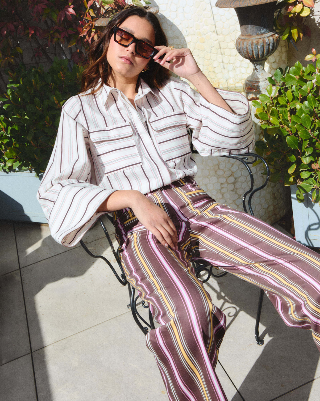 Pisco Pink Stripes Shirt