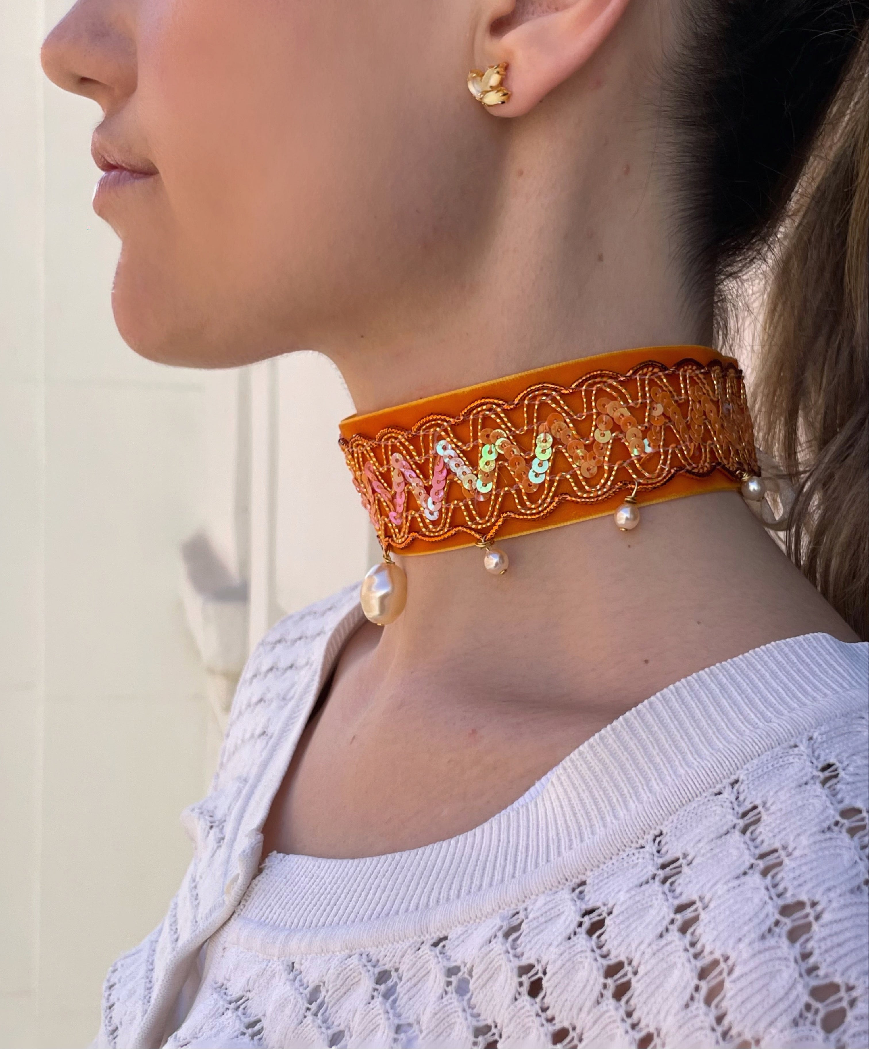 Choker Ofelie Naranja