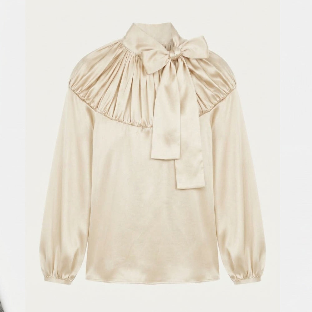 Blusa Seda Blanco Roto
