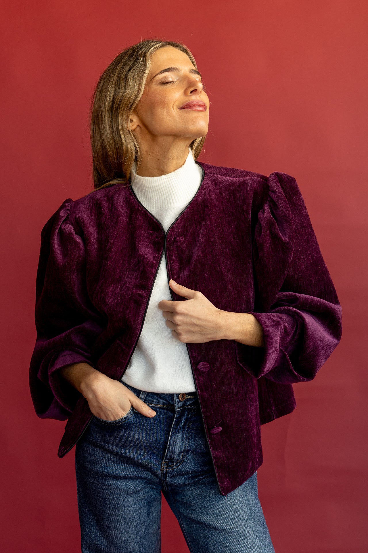 Chaqueta Bagana Berenjena