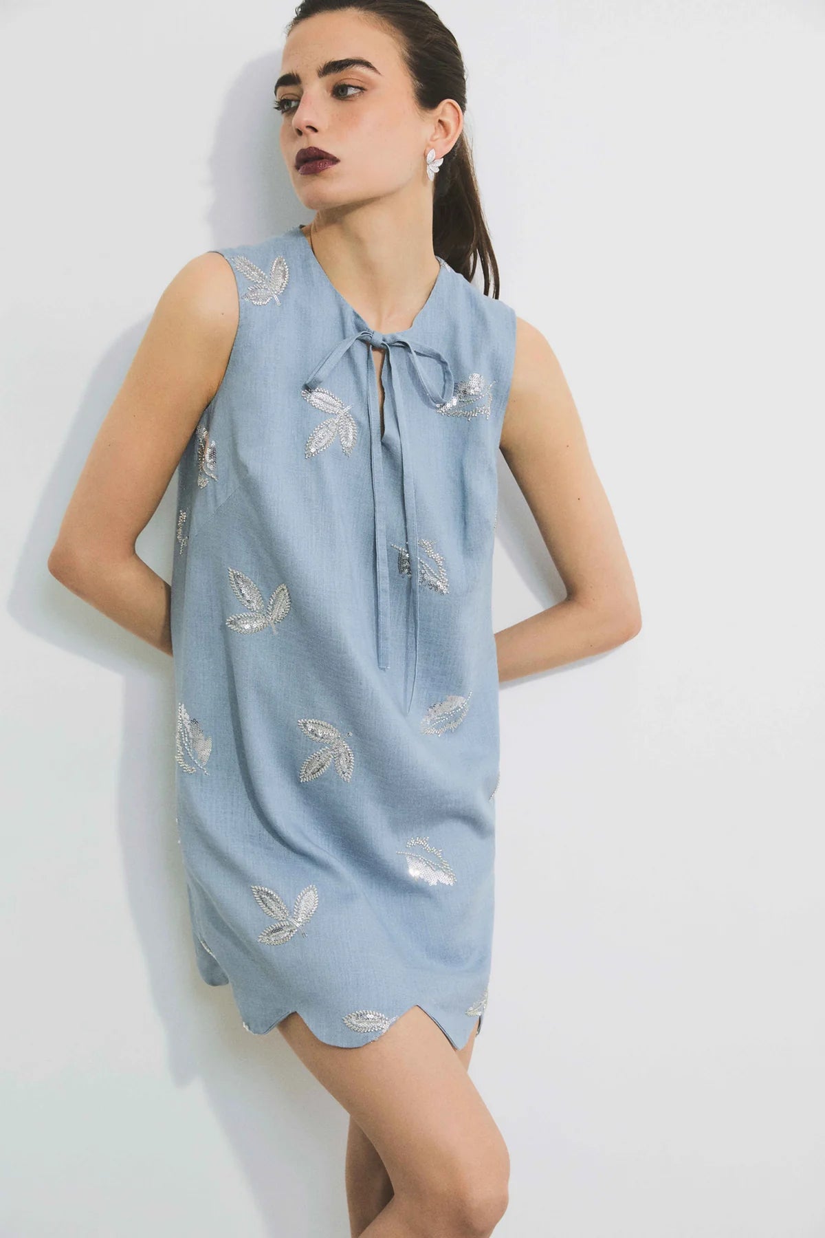 Vestido 002 Wave Baby Blue
