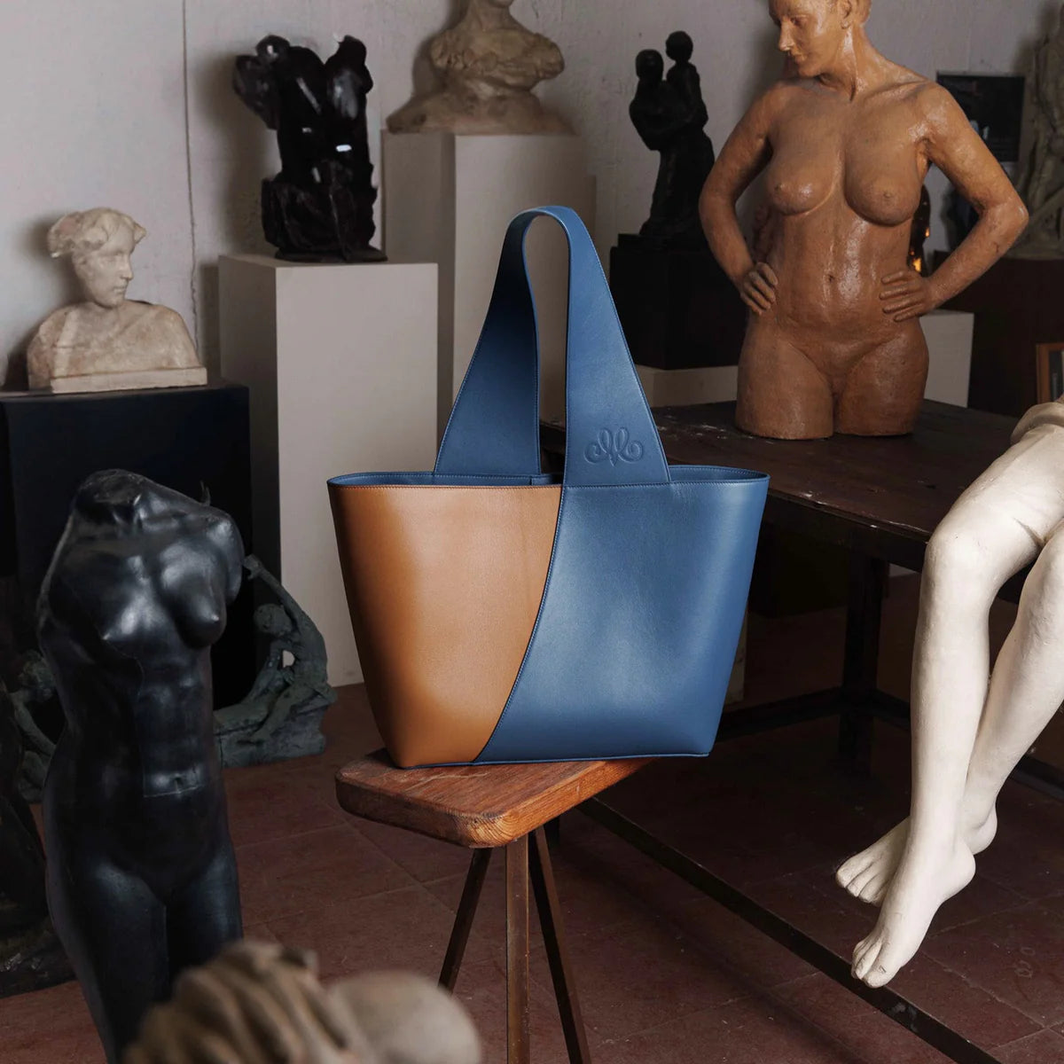 Bolso Roda Tote Monet Nimphéas Bleus