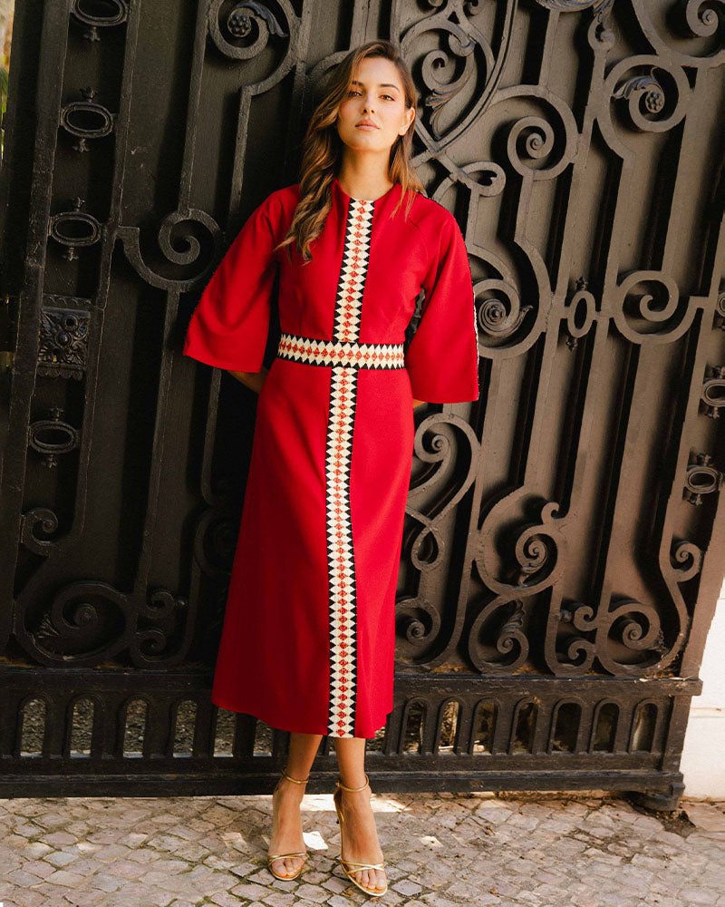 Vestido Nilo Rojo
