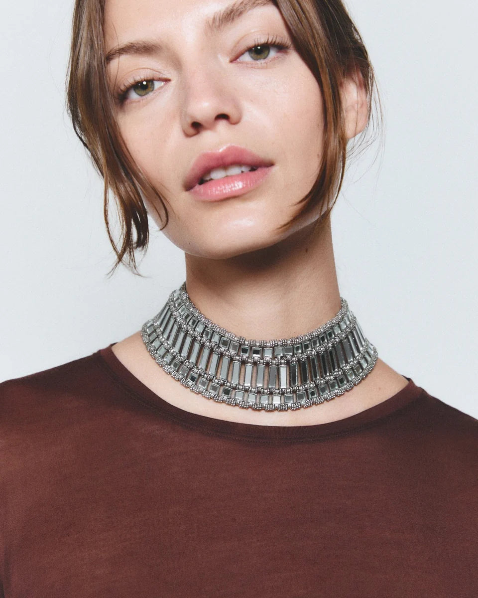 Silver Pleyone Reversible Choker