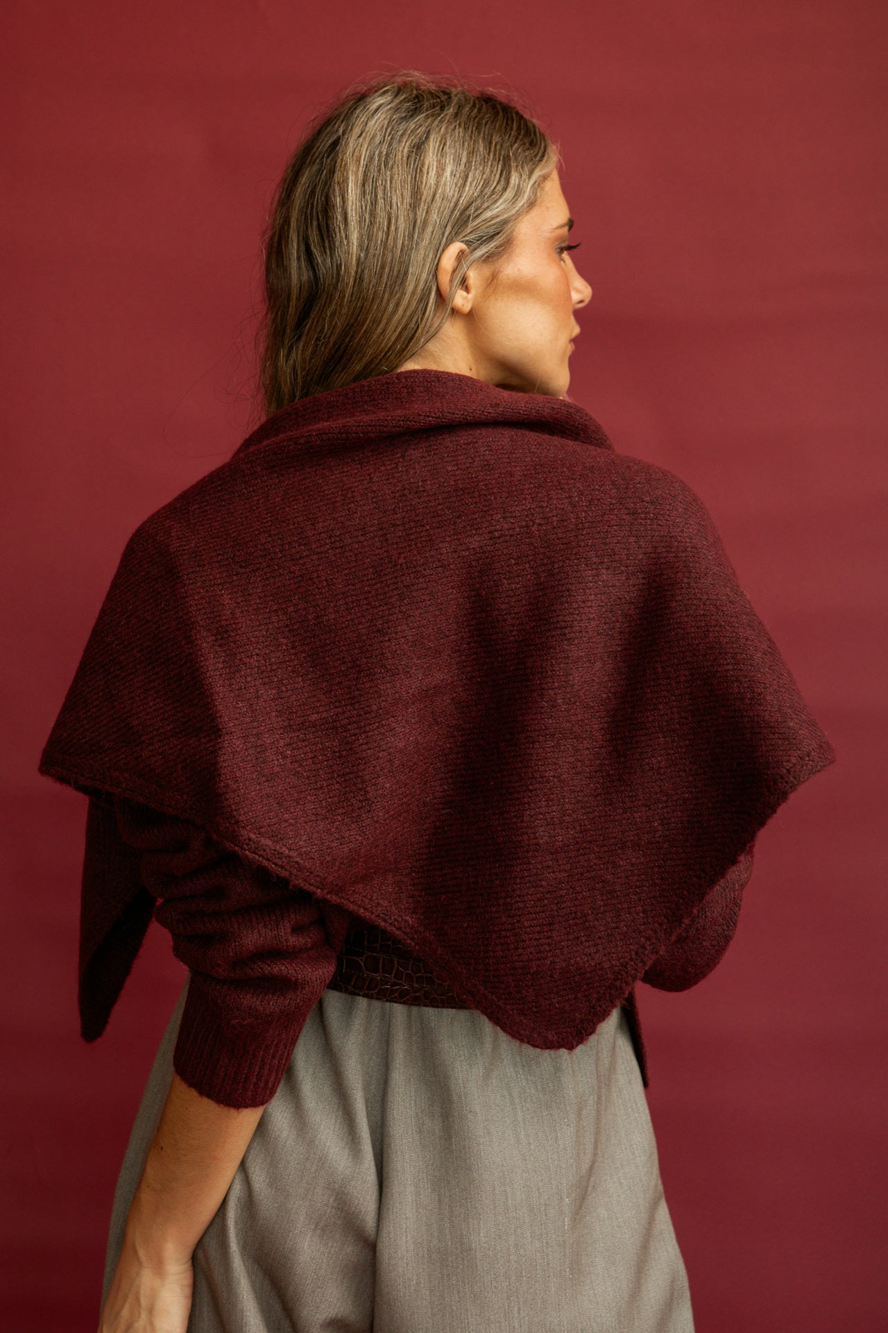 Jersey Bolonia Burdeos