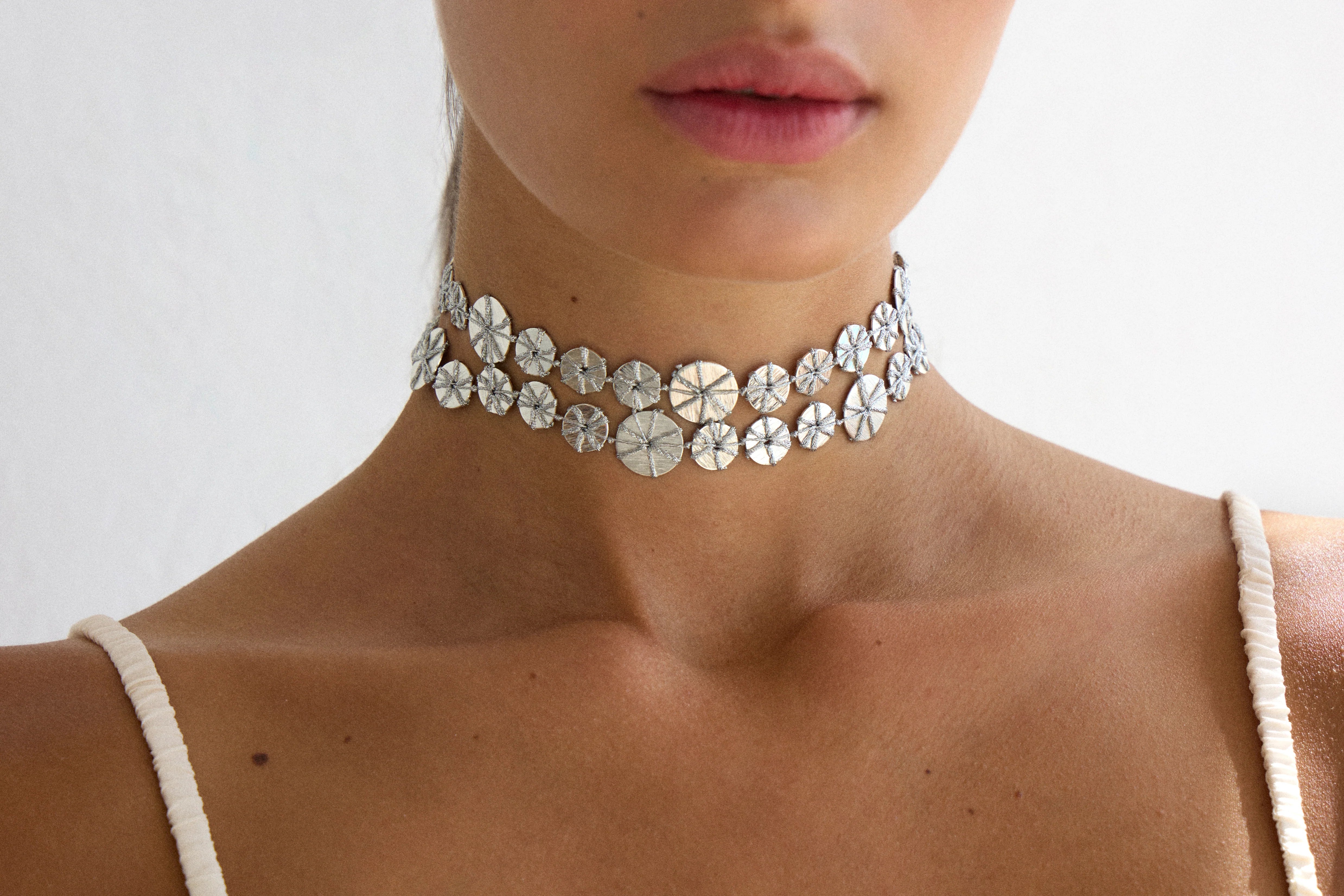 Choker Orbita Plata
