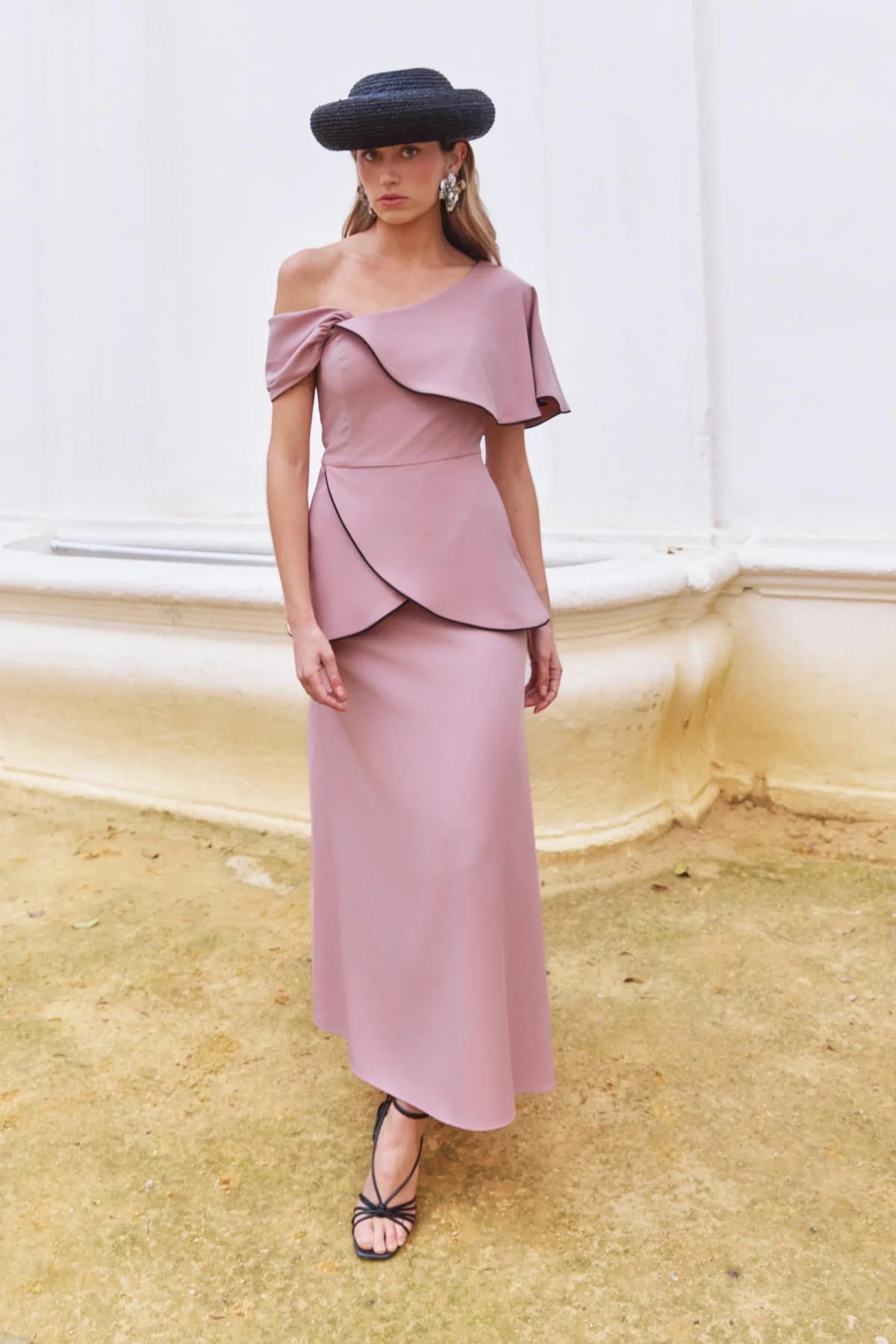 Vestido Midi Zeya Dusty Pink
