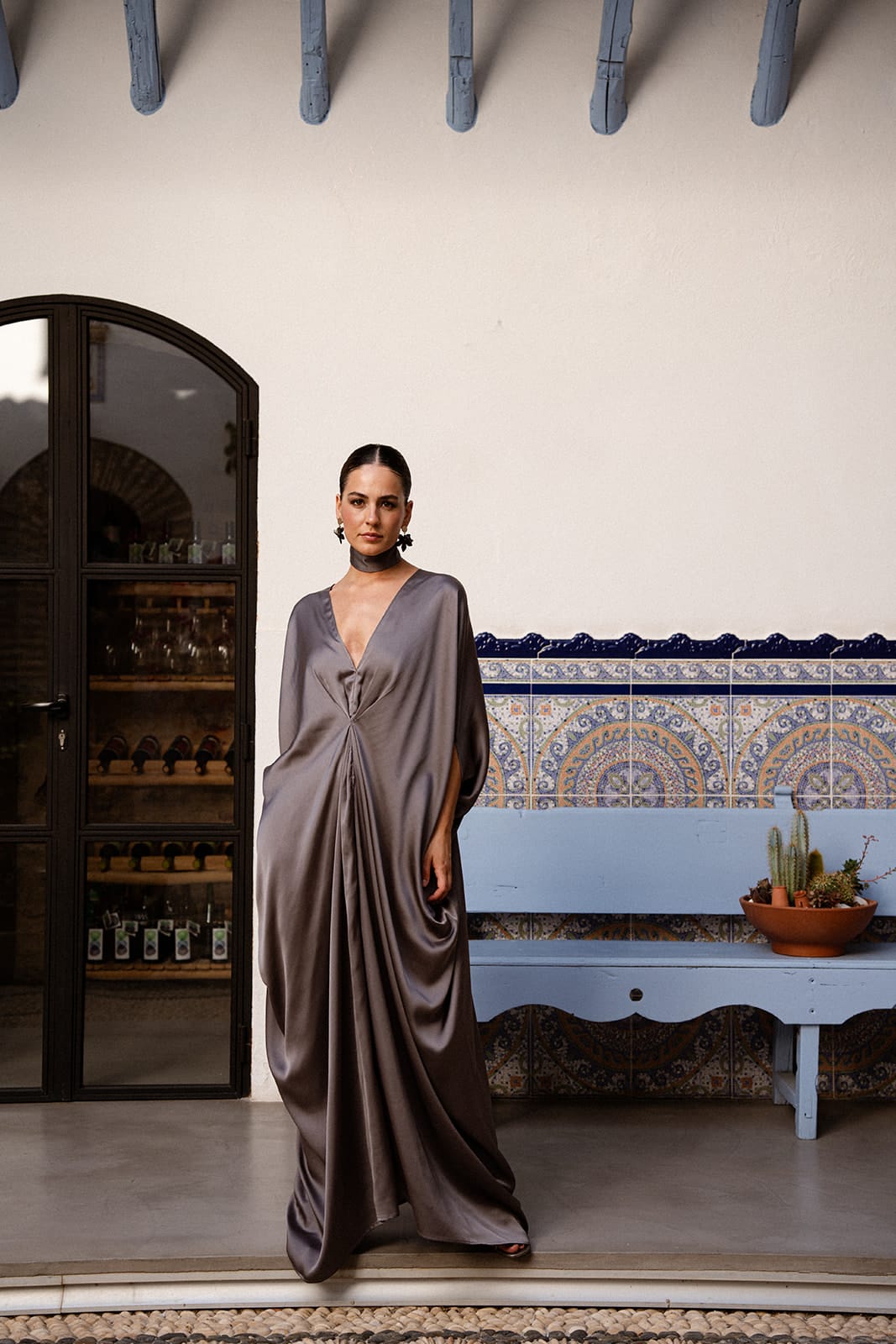 Kaftán Beatriz Gris