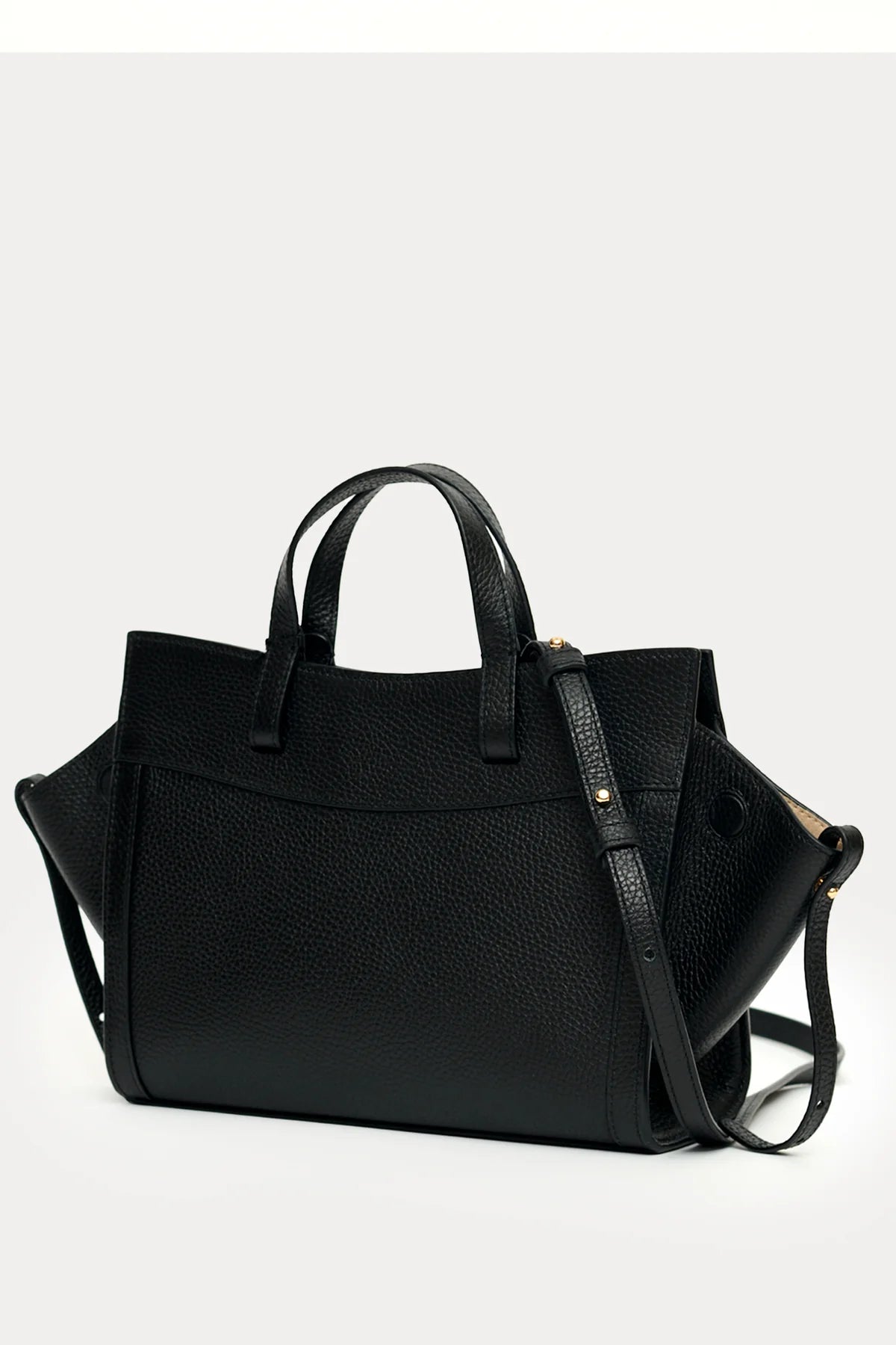 Mini Shopping Bag Black Piel