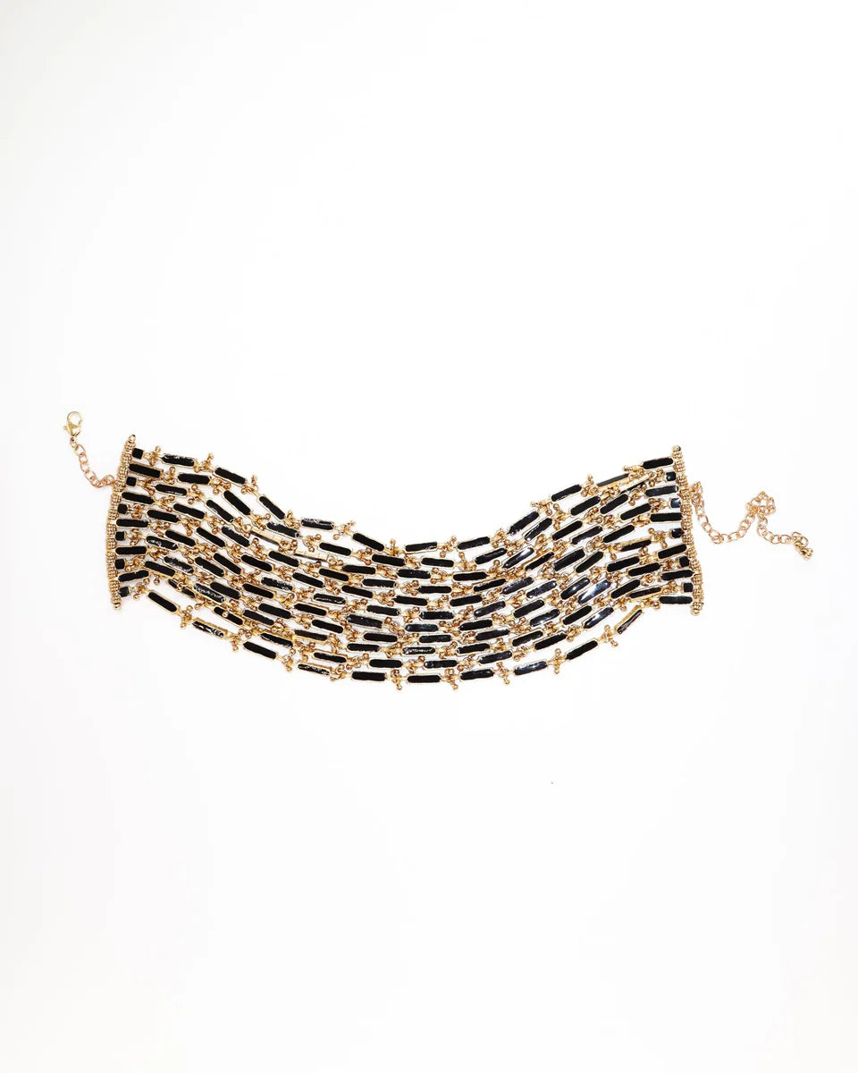 Choker Reversible Eunice Caviar