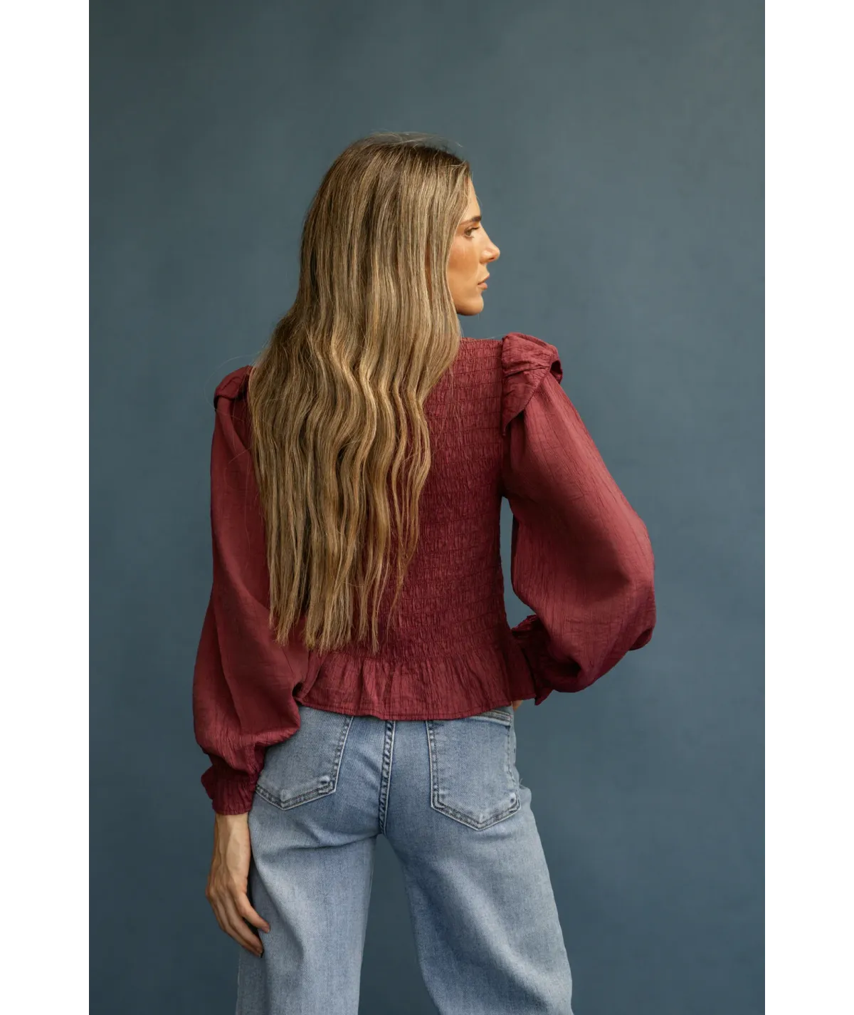 Camisa Brescia Burdeos