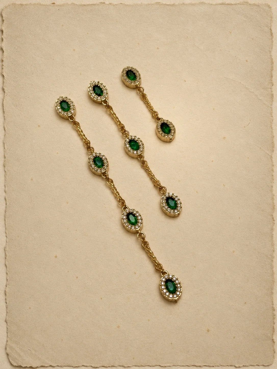 Pendientes Constanza 3 circonitas - Herencia