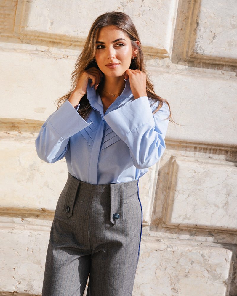 Blusa Azucena Celeste