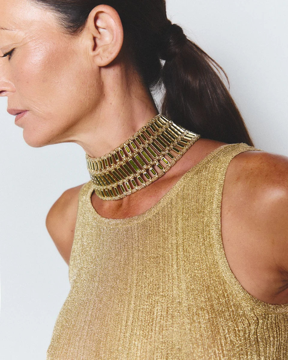 Pleyone Green Reversible Choker