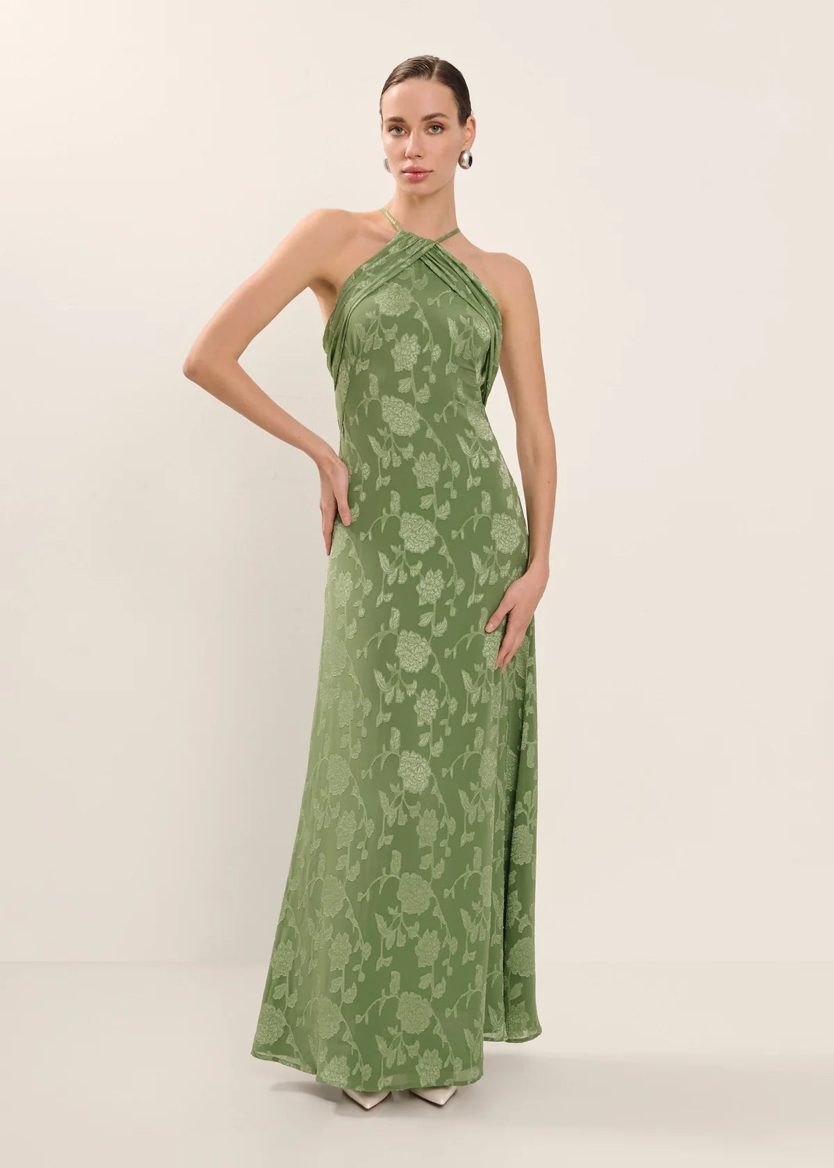 Vestido Greta Verde Salvia