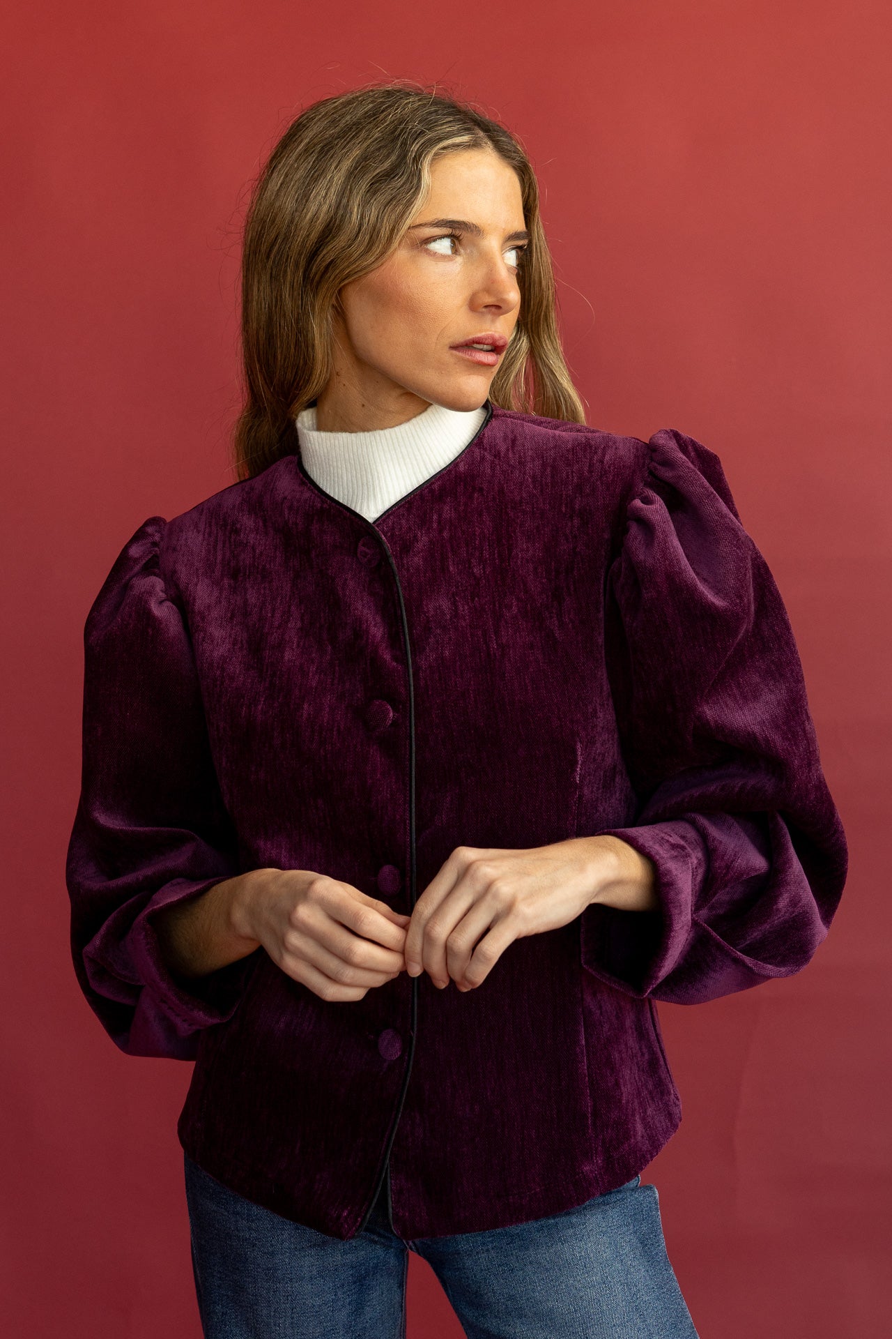 Chaqueta Bagana Berenjena