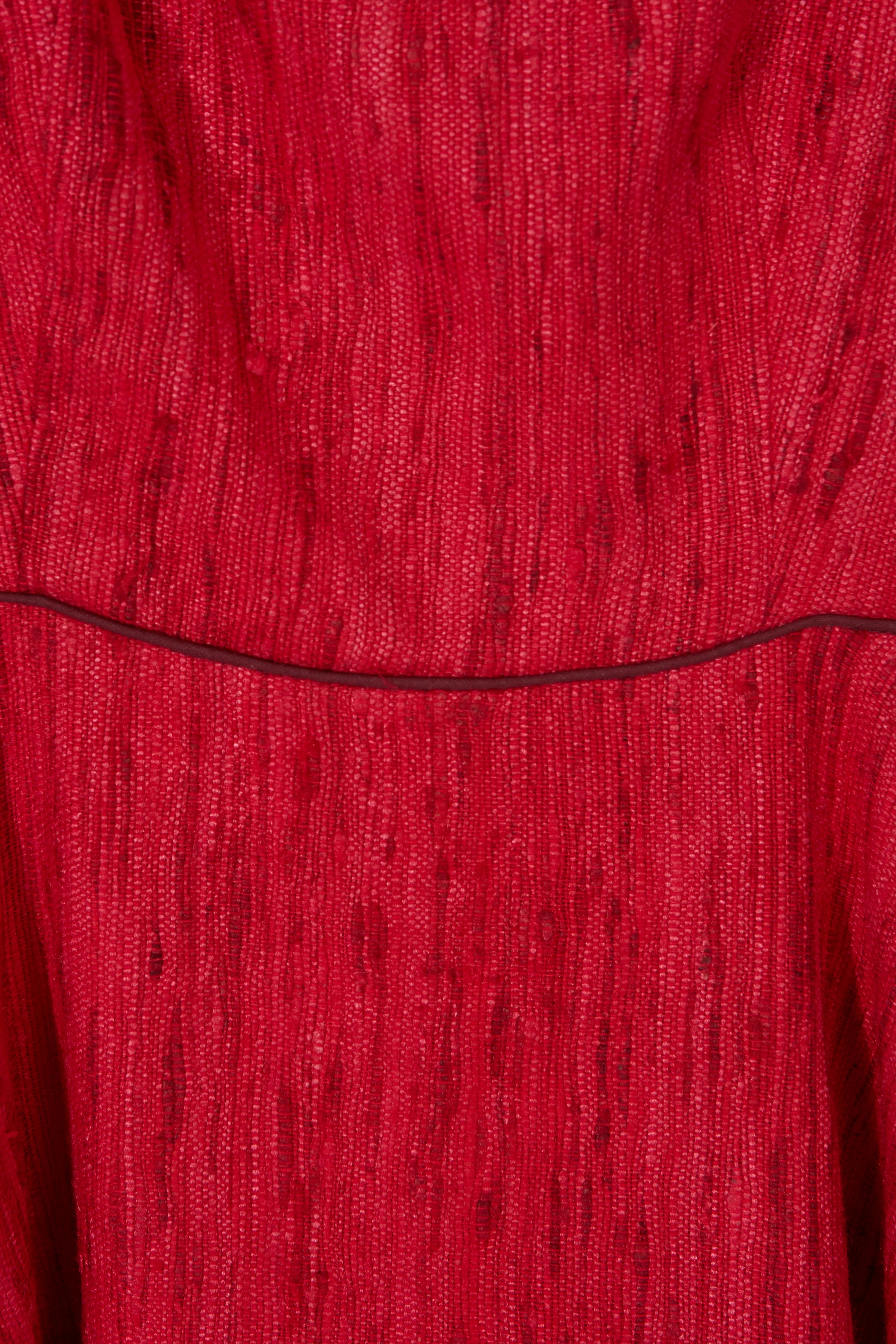 Vestido Kanchi Frambuesa 100% Seda
