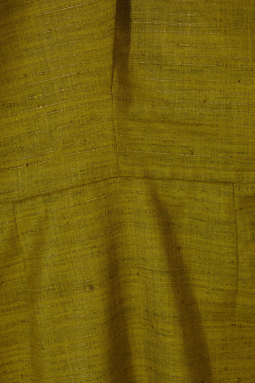 Vestido Khadi Verde Oliva 100% Algodón