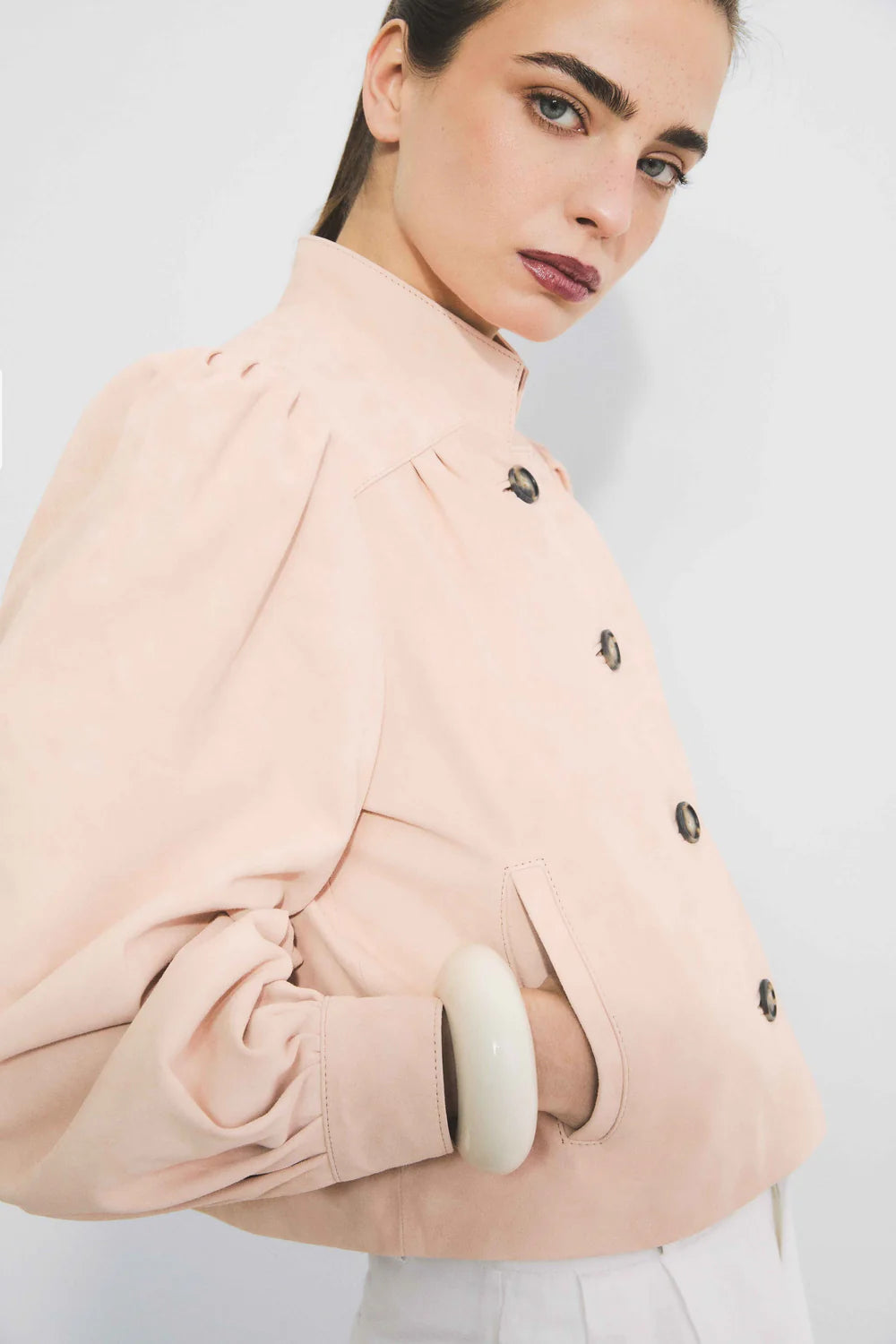 Chaqueta de ante 006 Champagne Rosé