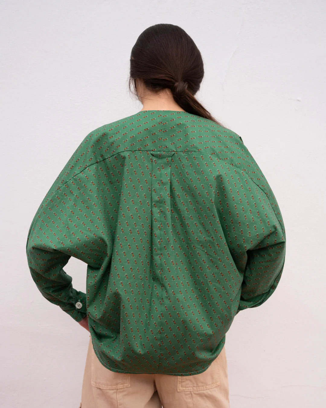 Camisa Hati Rayas Verde