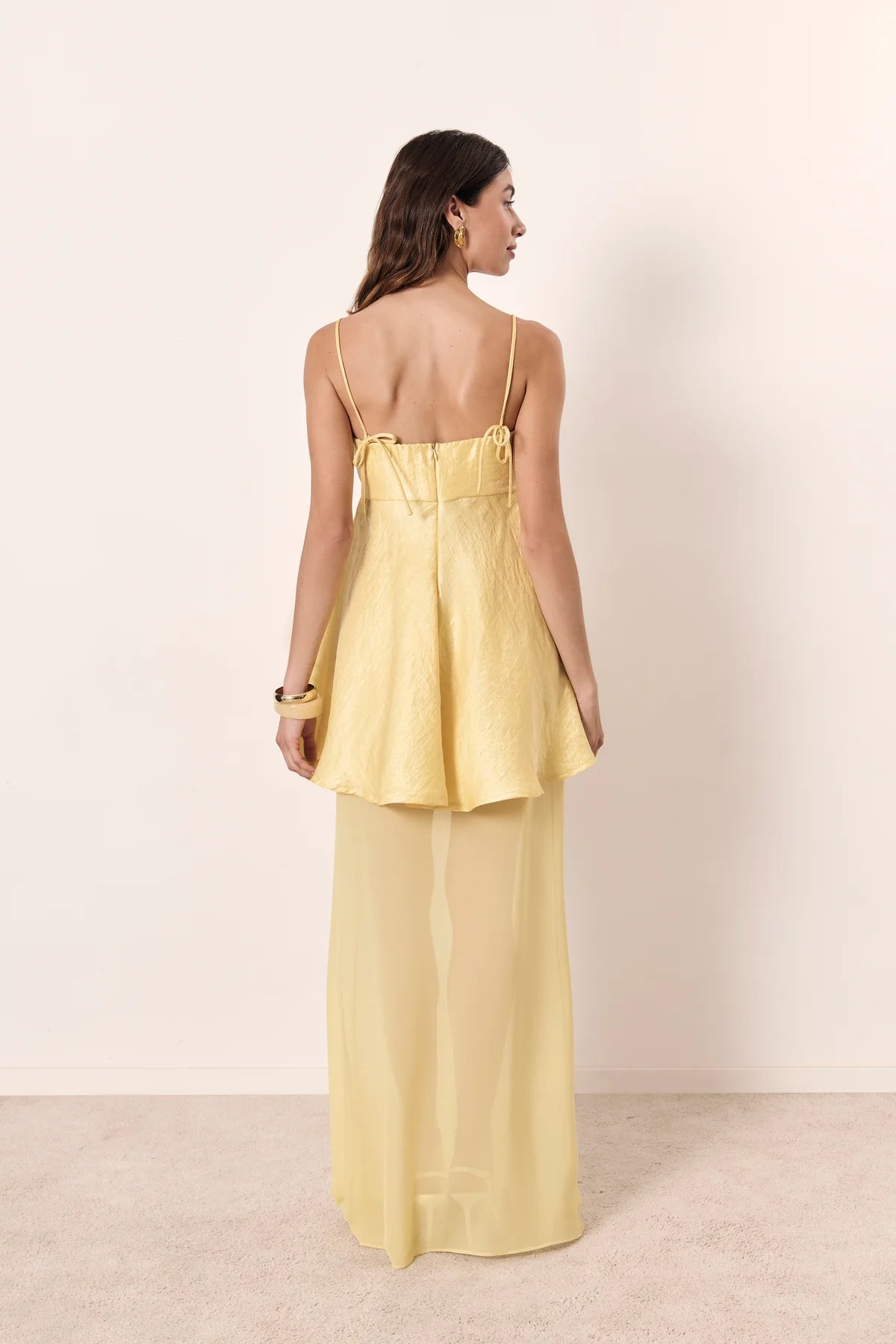 Conjunto Riviera amarillo pastel
