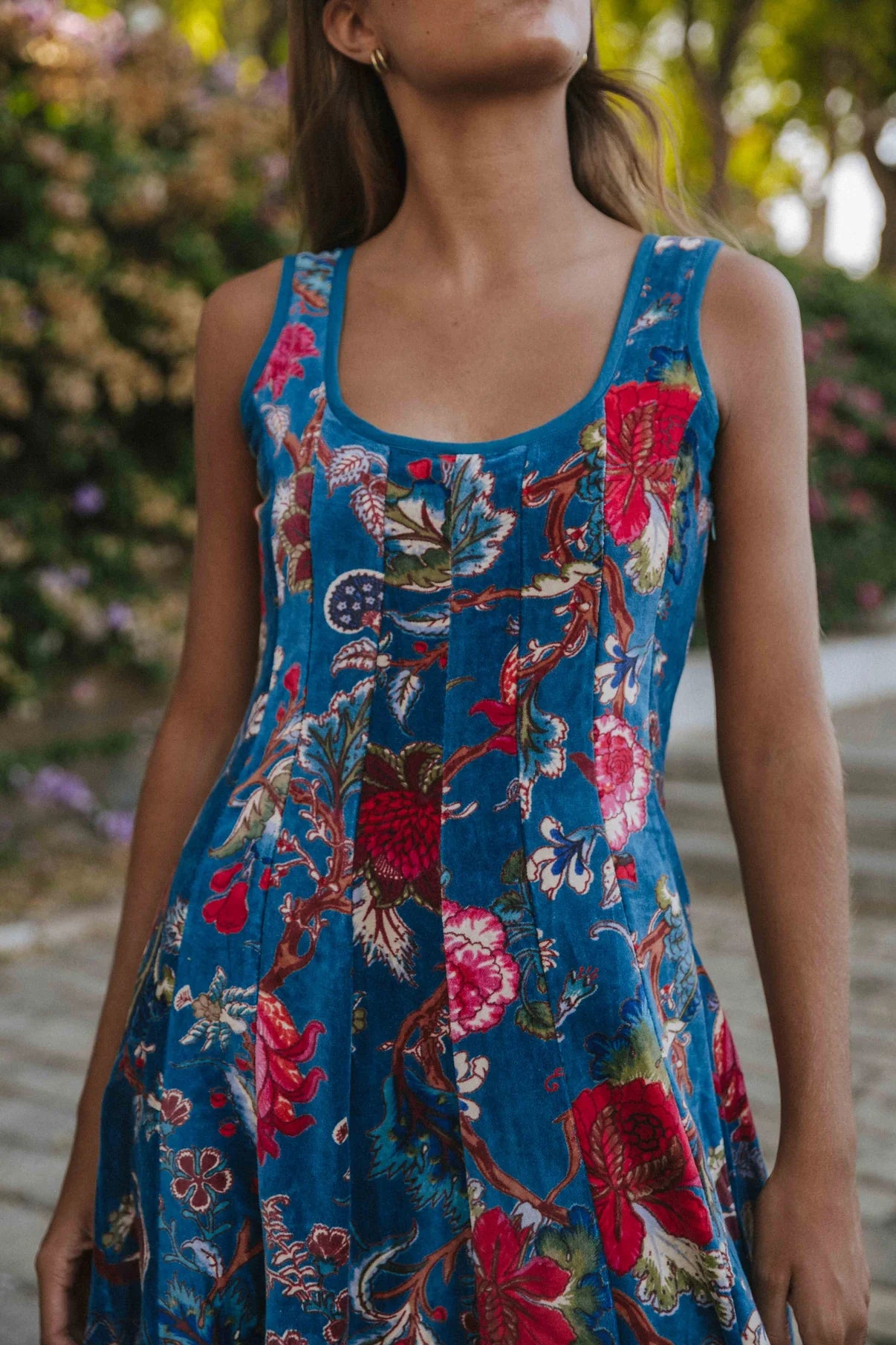 Vestido Terciopelo Azul