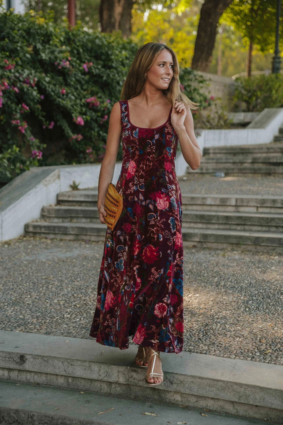 Vestido Terciopelo Berenjena