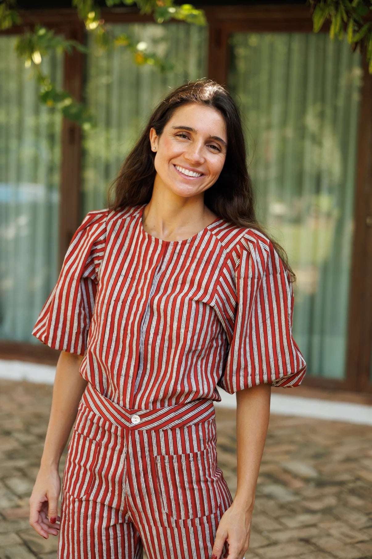 Camisa Rayas Rojas