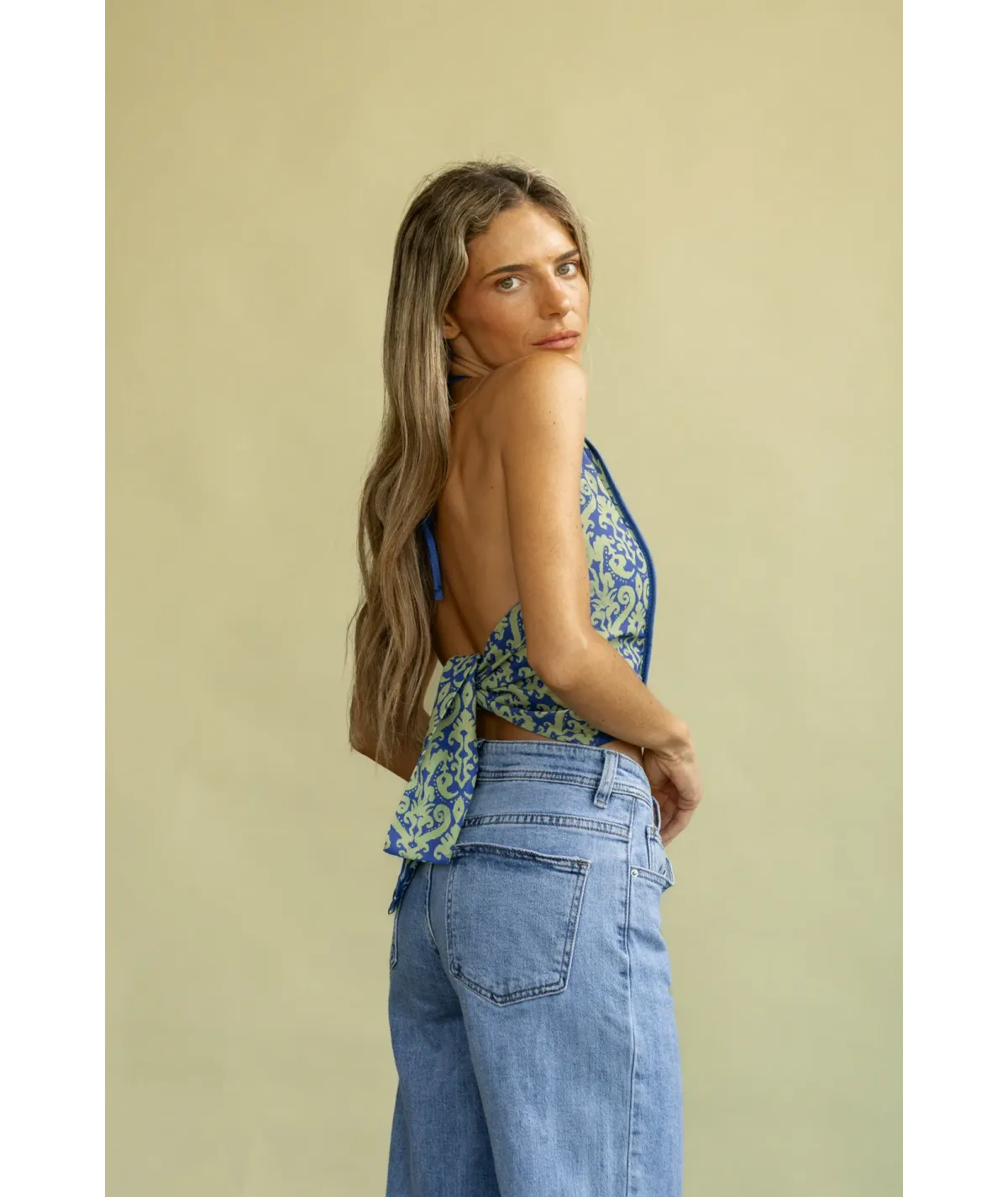 Top Cremona Azul