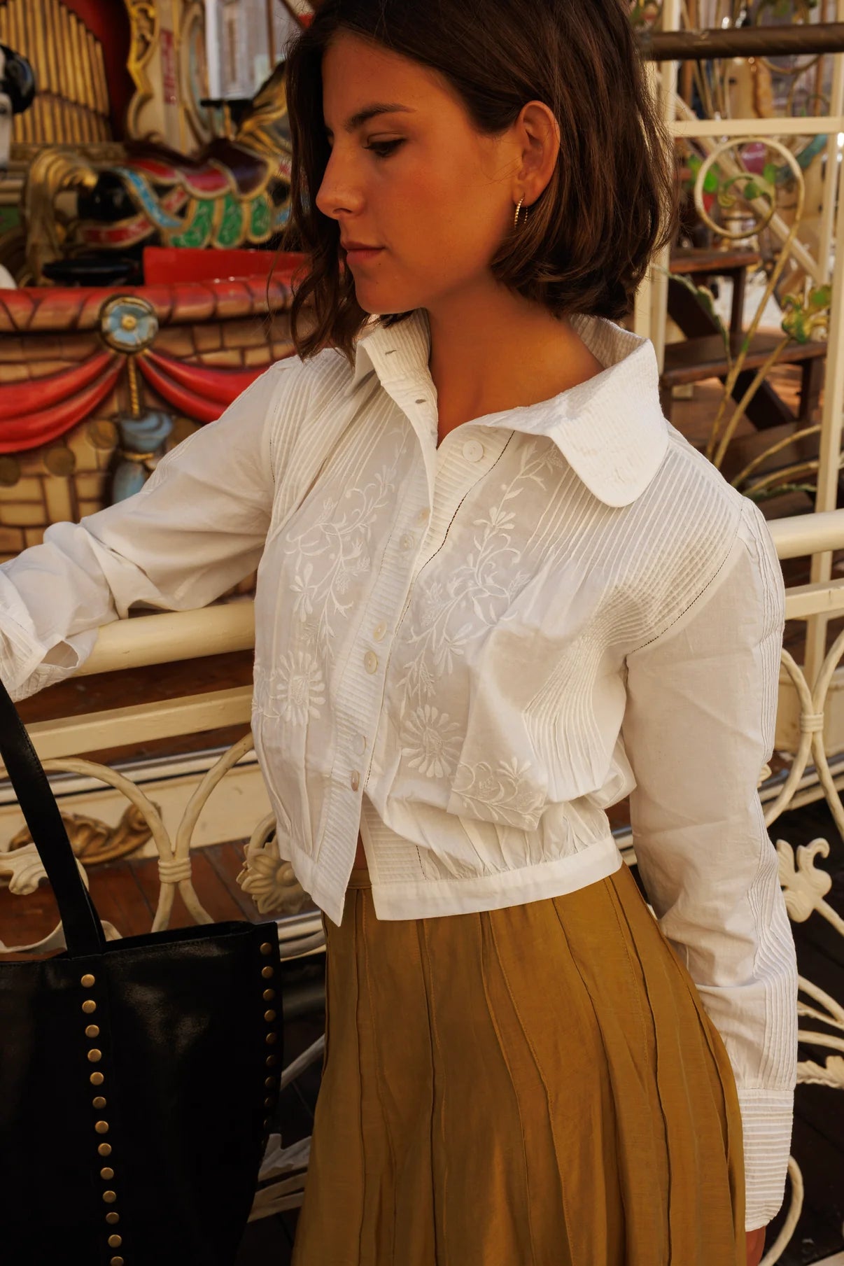 Camisa Bordada Blanca