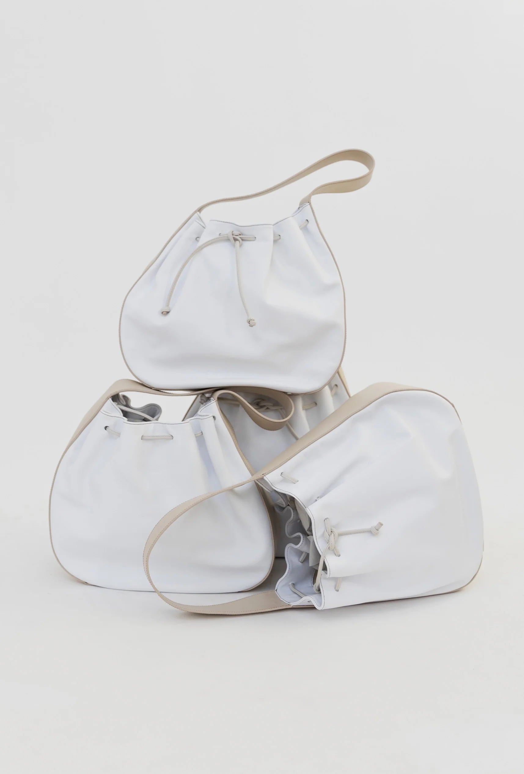 Bolso Sac Leather Bag: White