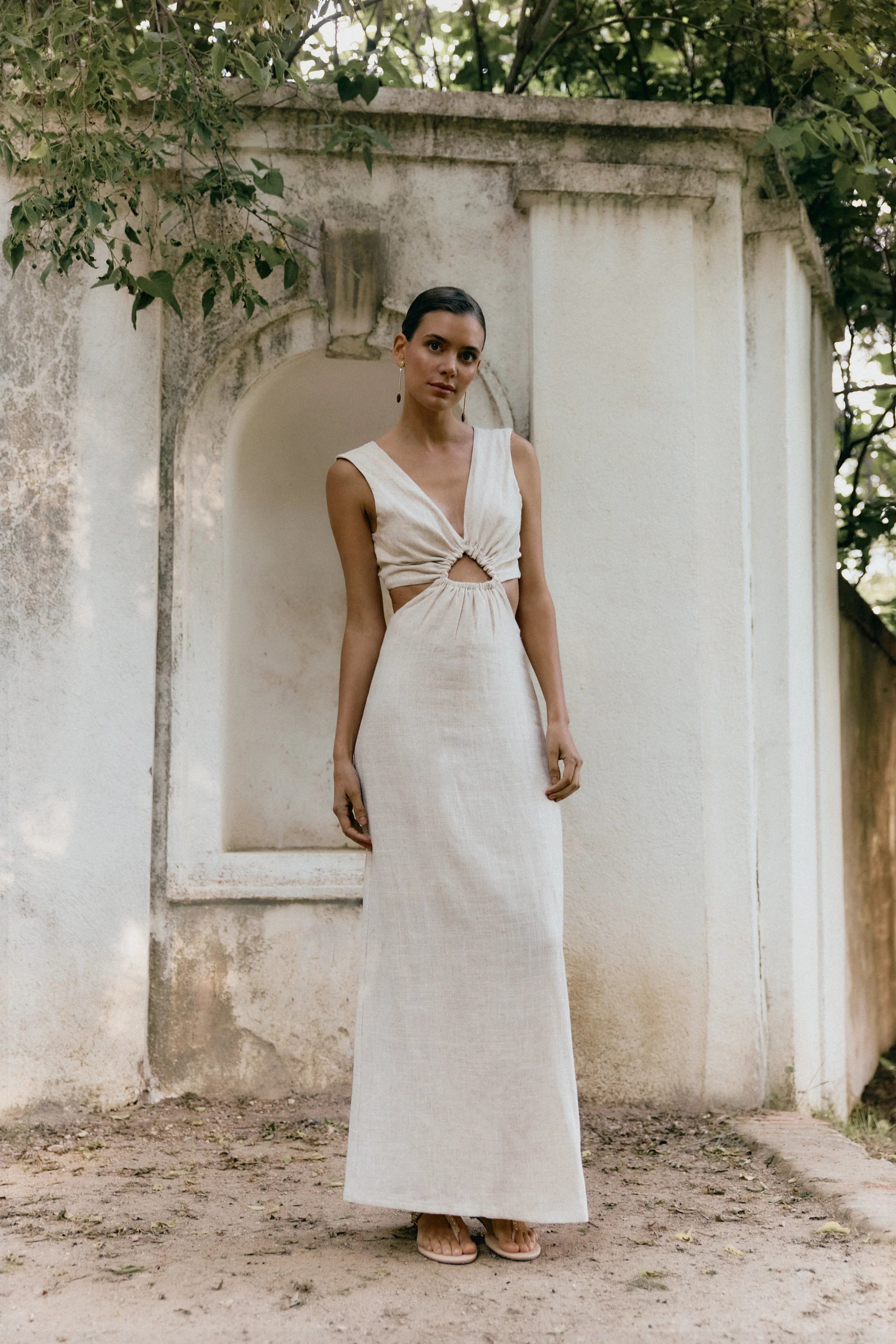 Siracusa Dress Blanco Roto