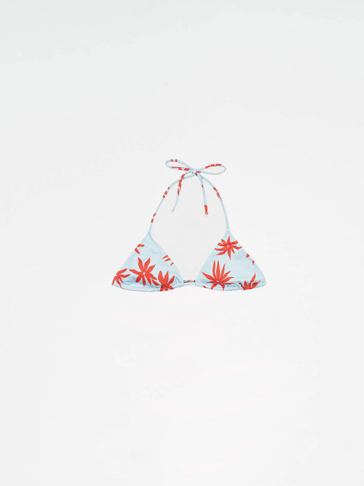 MAGICIAN FLORAL PRINT BLUE BIKINI TOP
