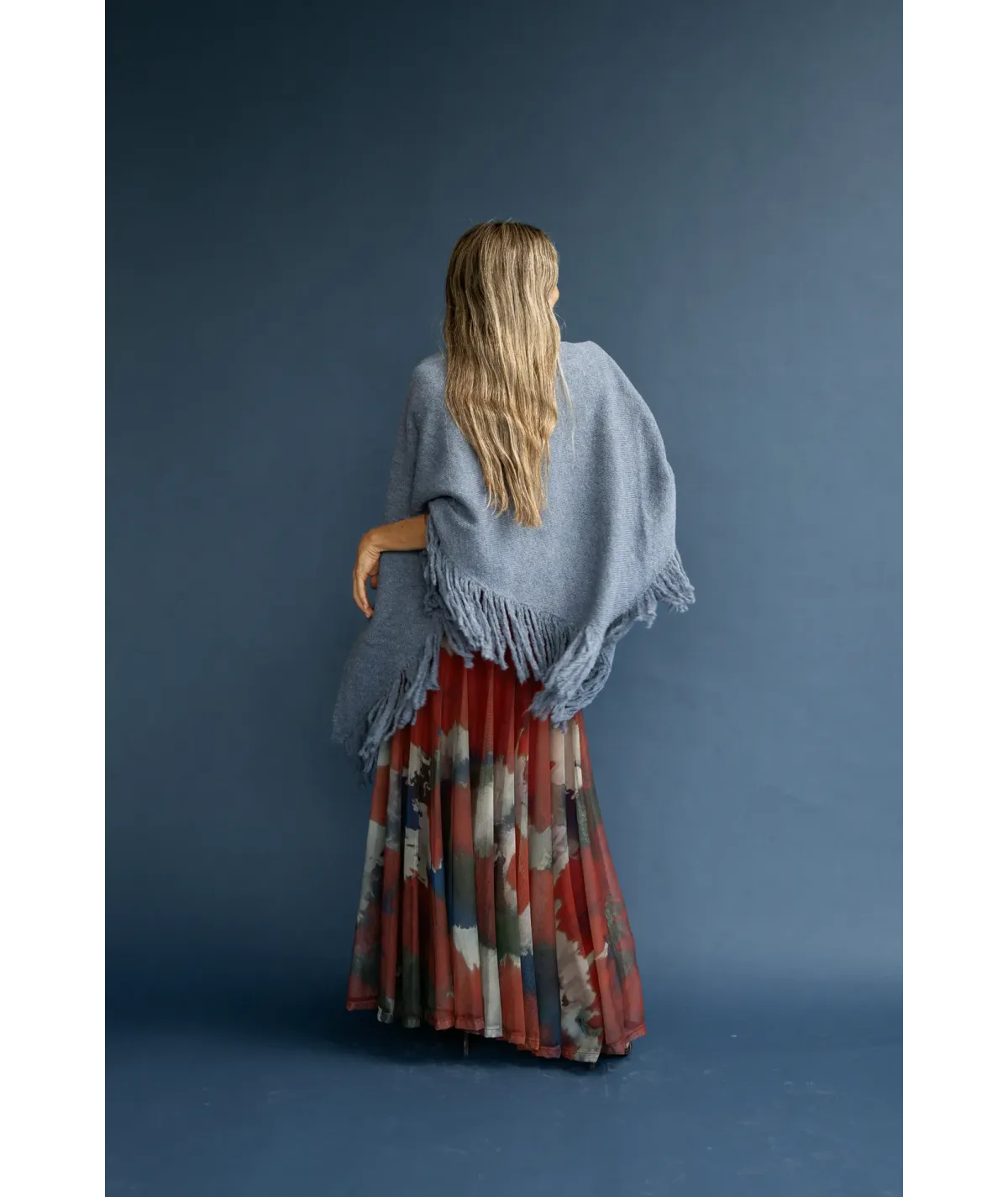Poncho Nápoles Azul
