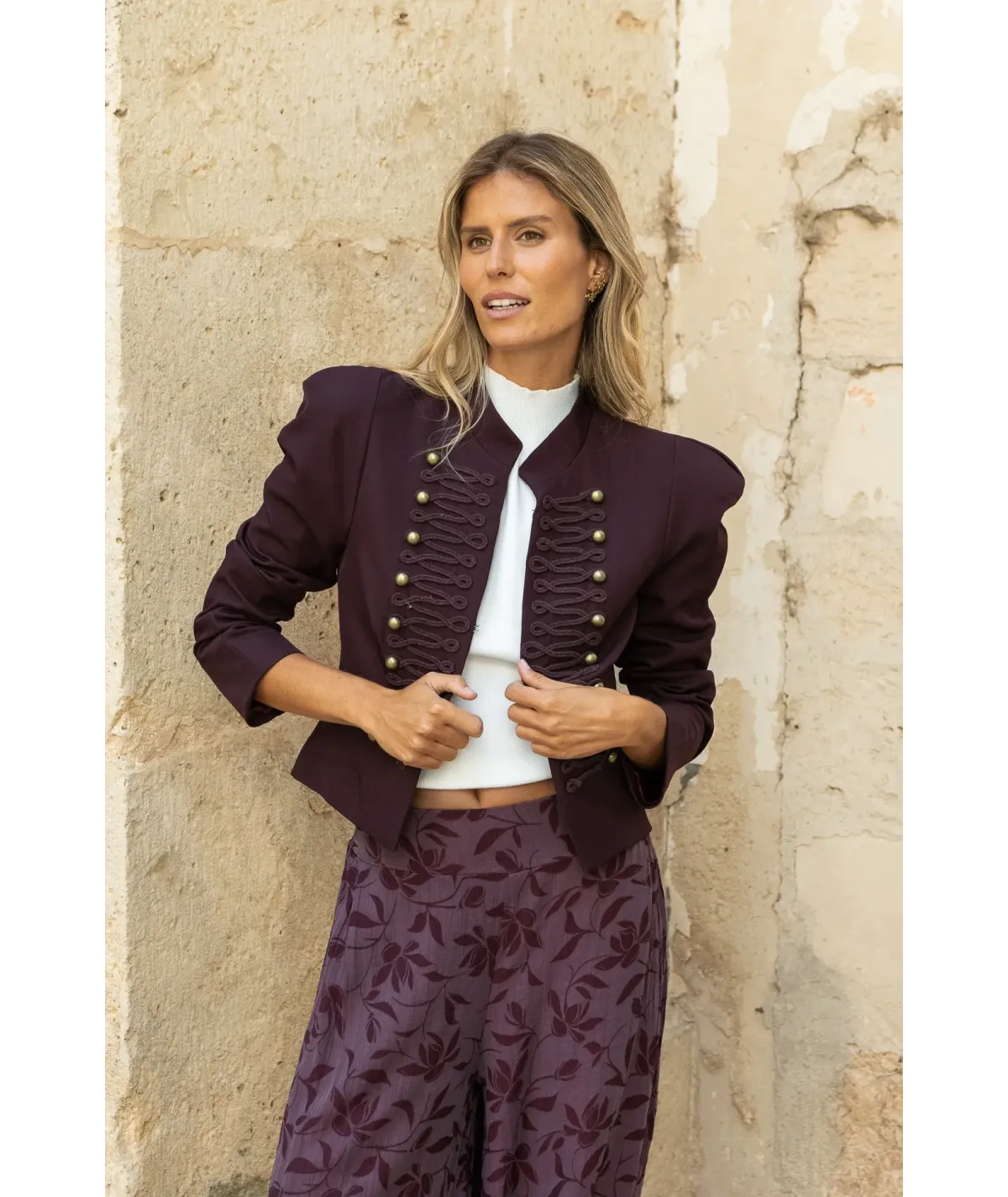 Chaqueta Brescia Burdeos