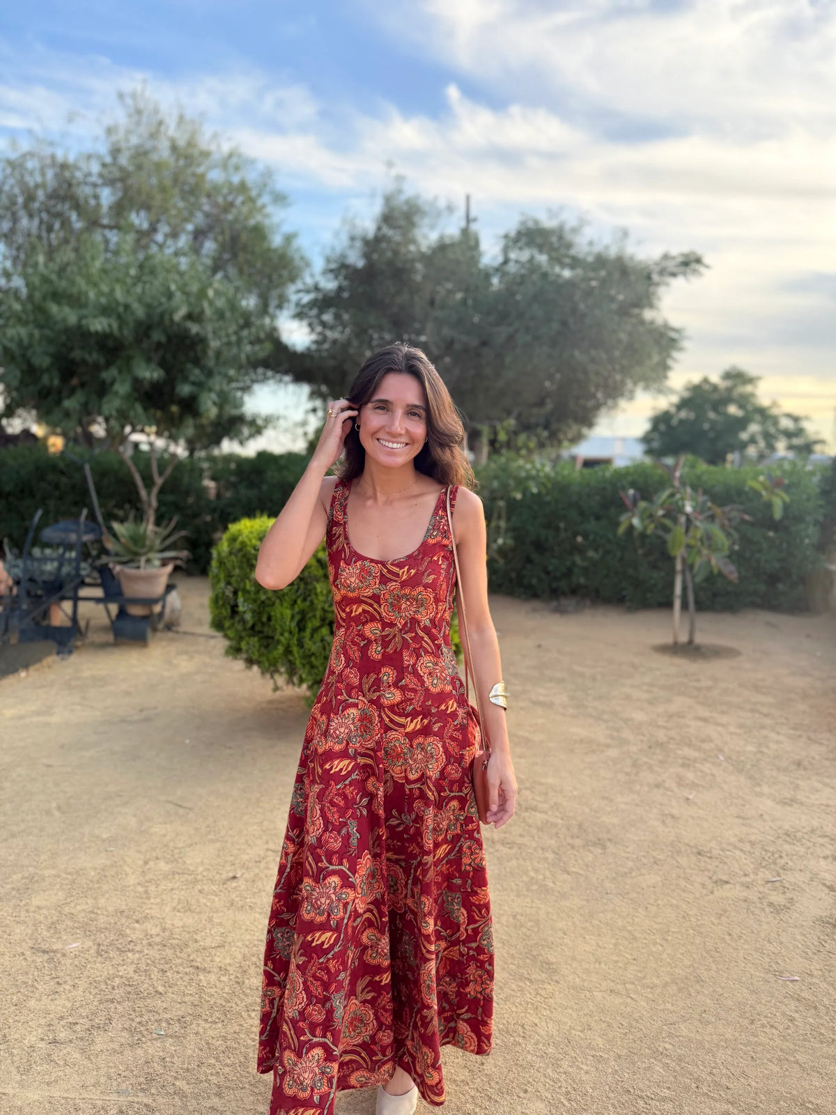 Vestido Algodón Rojo